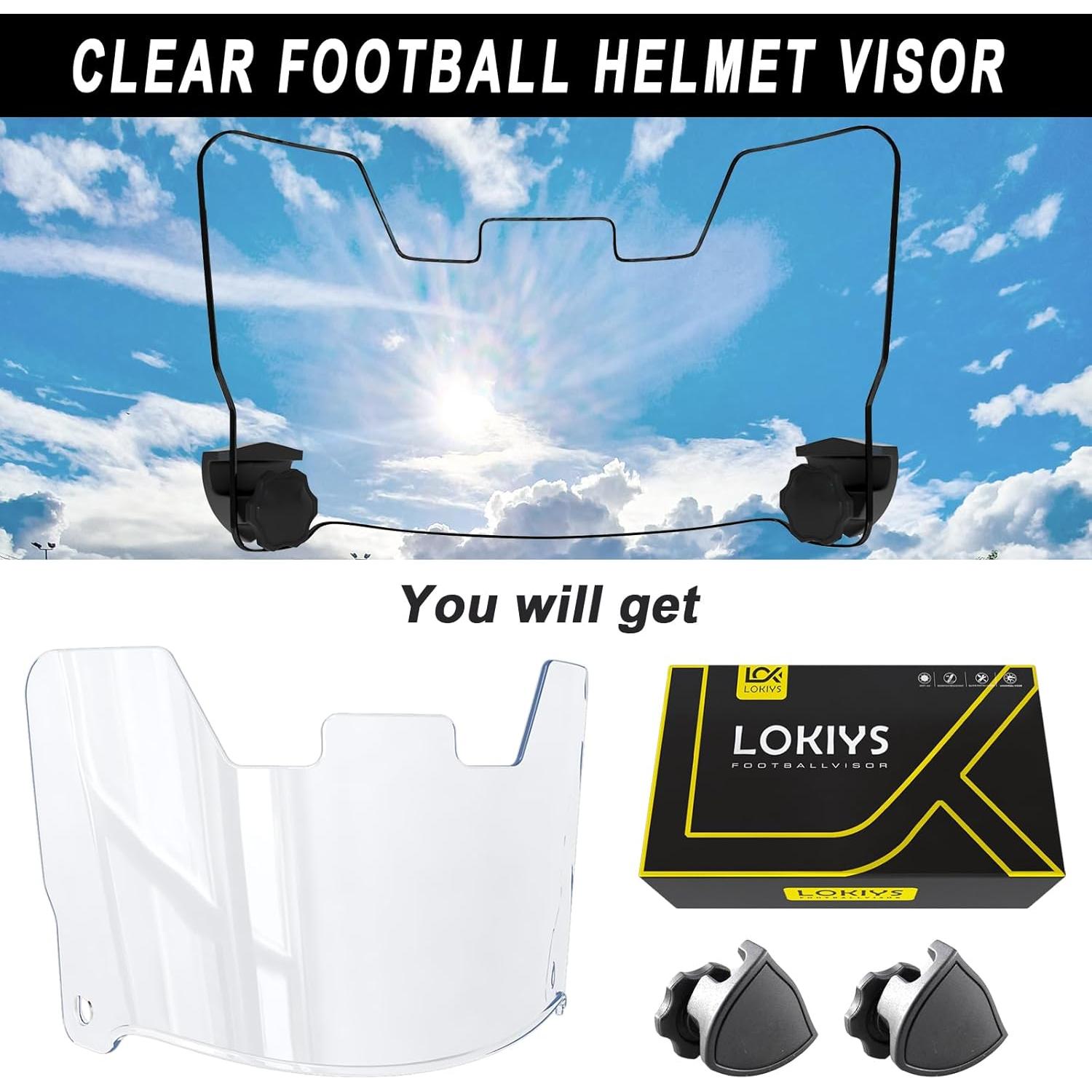 Visera de Fútbol LOKIYS-1 con Protección UV y Clips