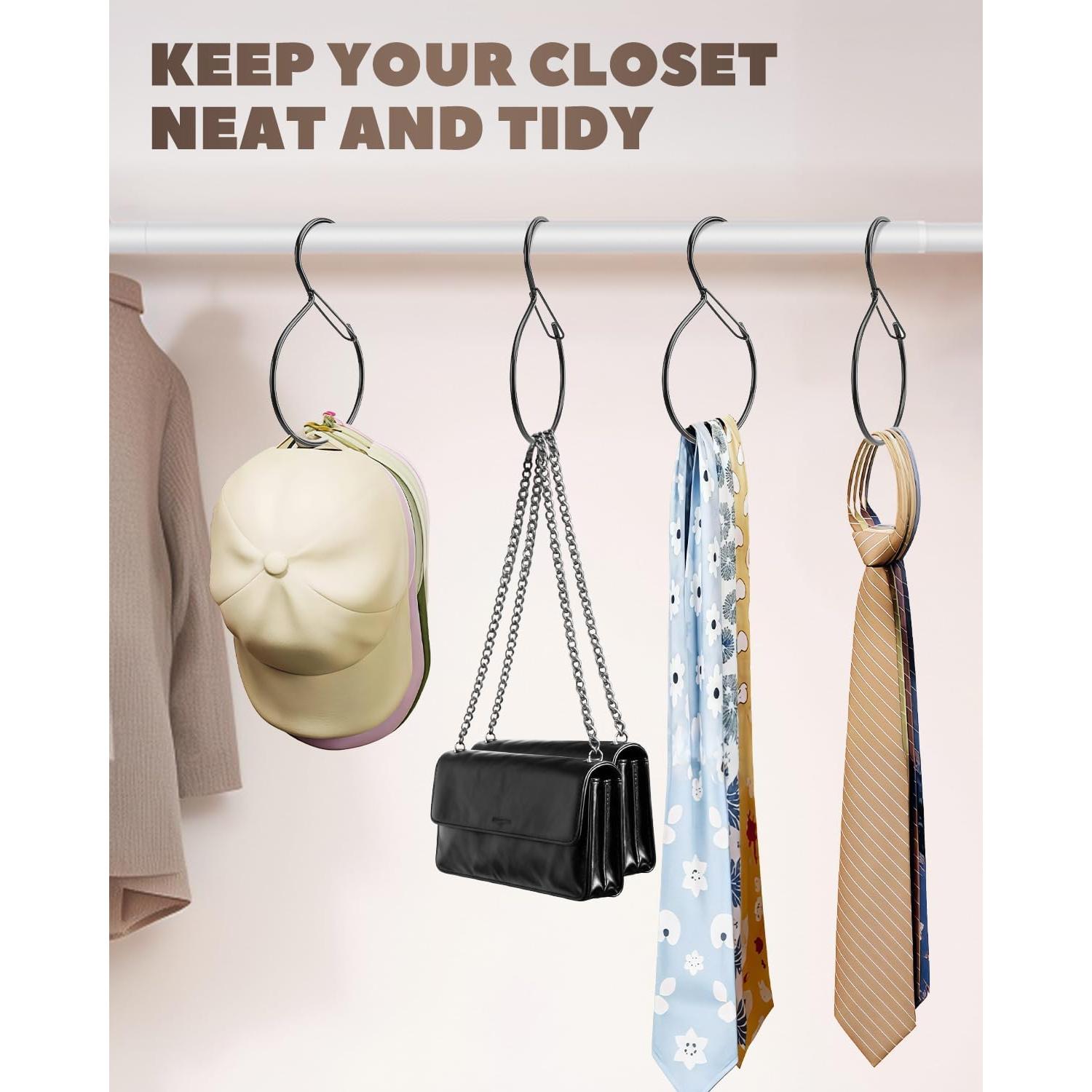 Perchero de Cinturones y Corbatas Supforce 4 Piezas Negro