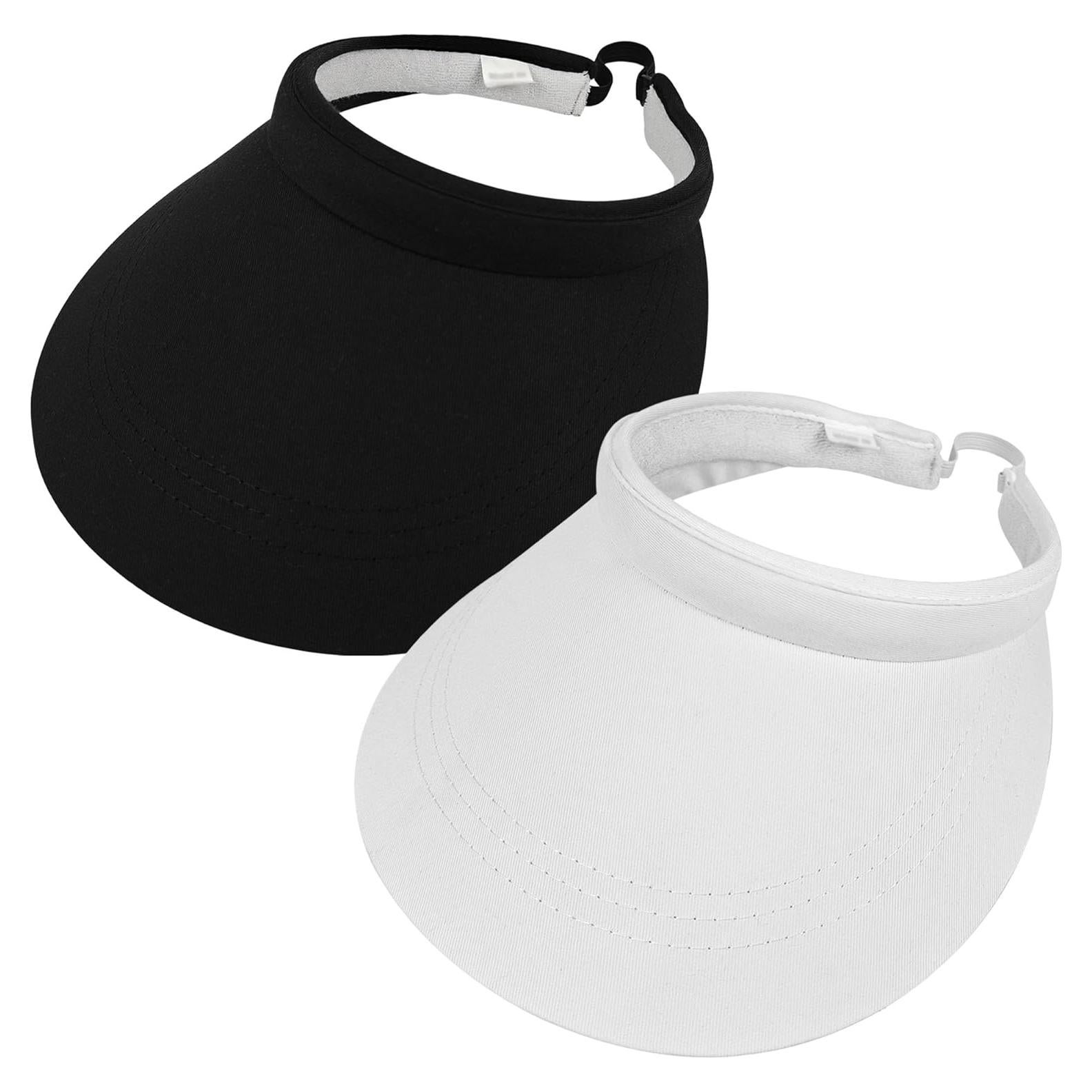 Paquete de 2 viseras de sol para mujer con ala ancha UV