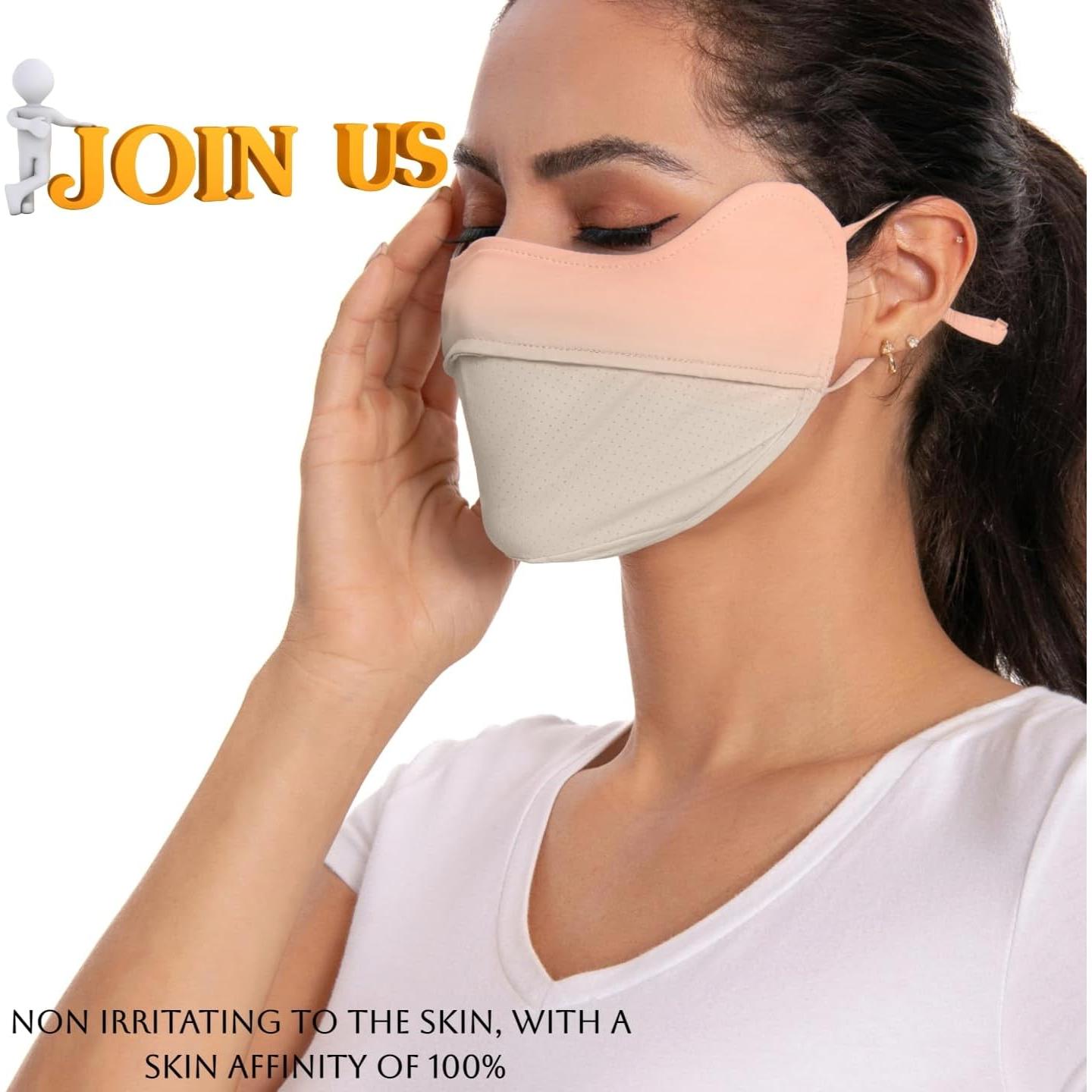 Cubierta Facial UV SPGOLF UPF 50+ Reutilizable para Exterior