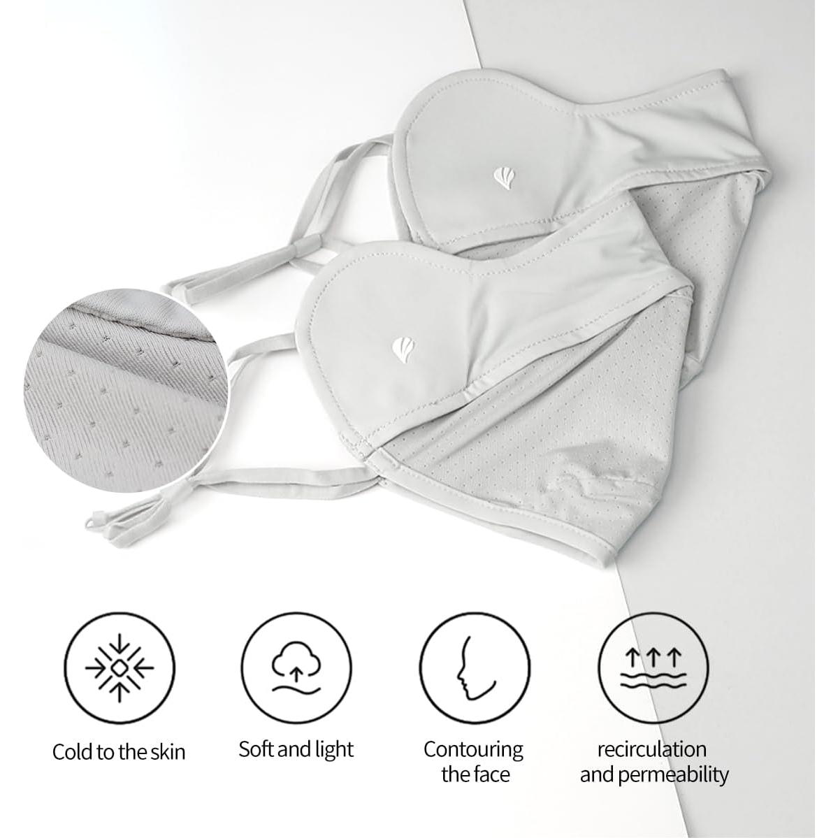 Cubierta Facial UV SPGOLF UPF 50+ Reutilizable para Exterior