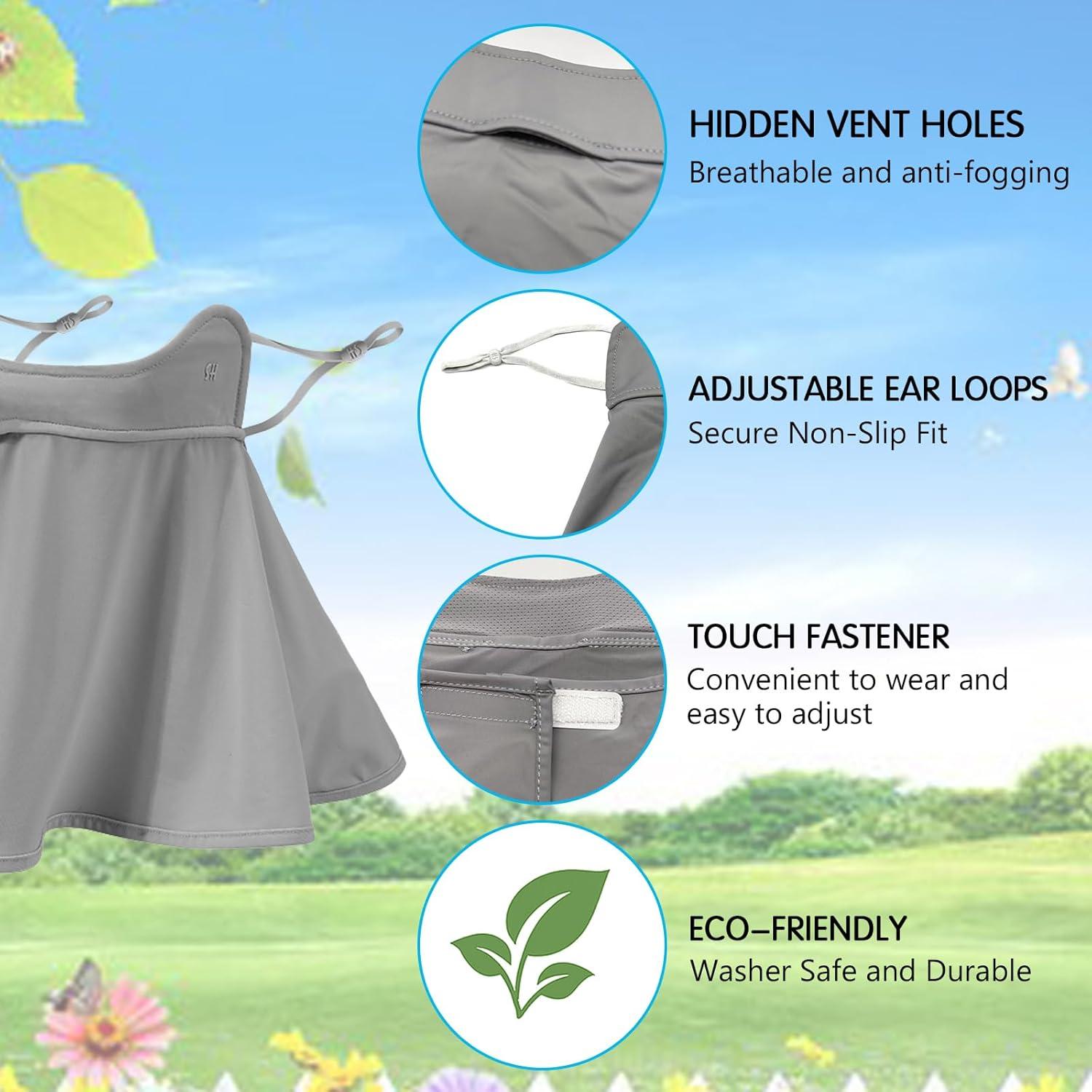 Mascarilla Facial UPF 50+ VANOLU - Gaiter Cuello Transpirable