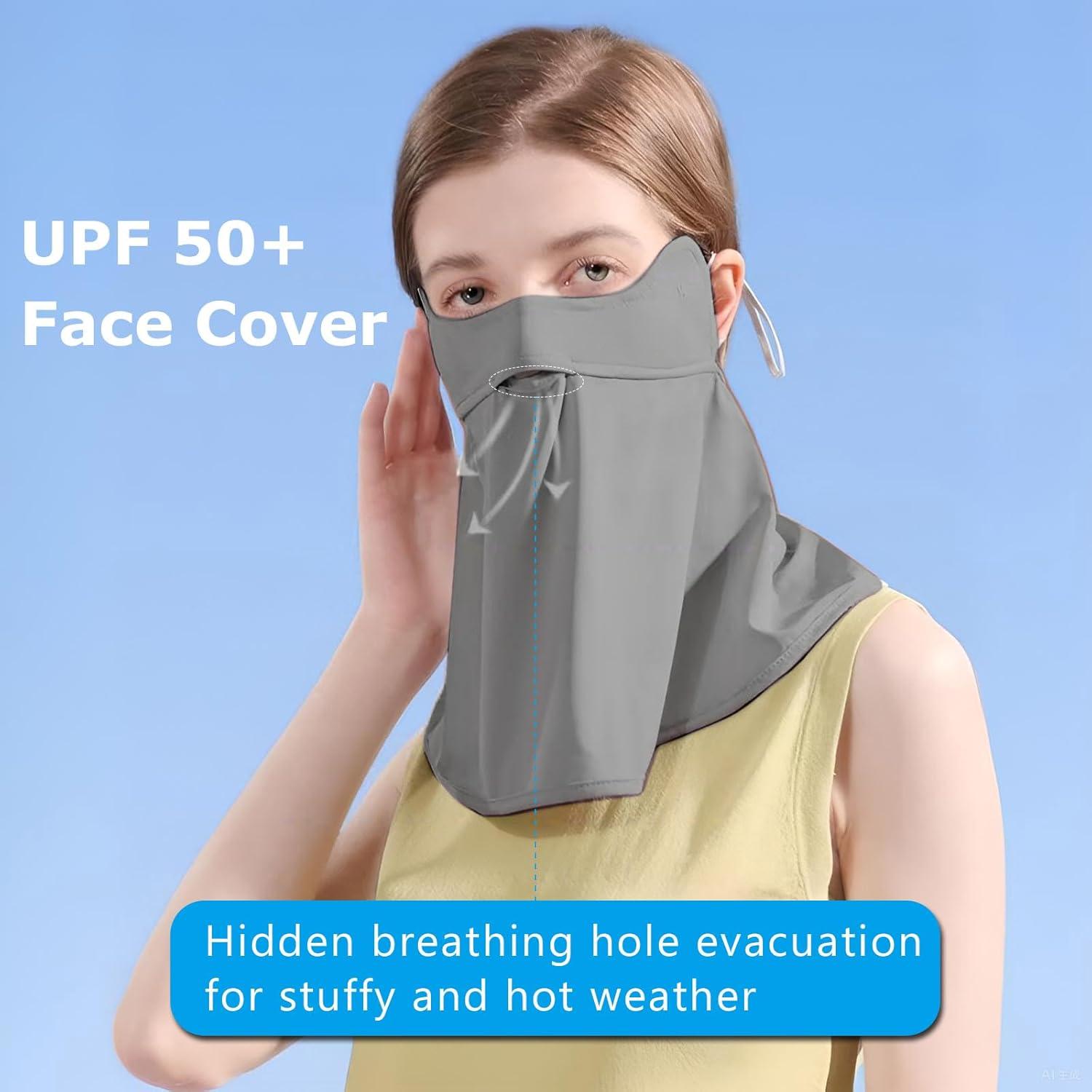 Mascarilla Facial UPF 50+ VANOLU - Gaiter Cuello Transpirable