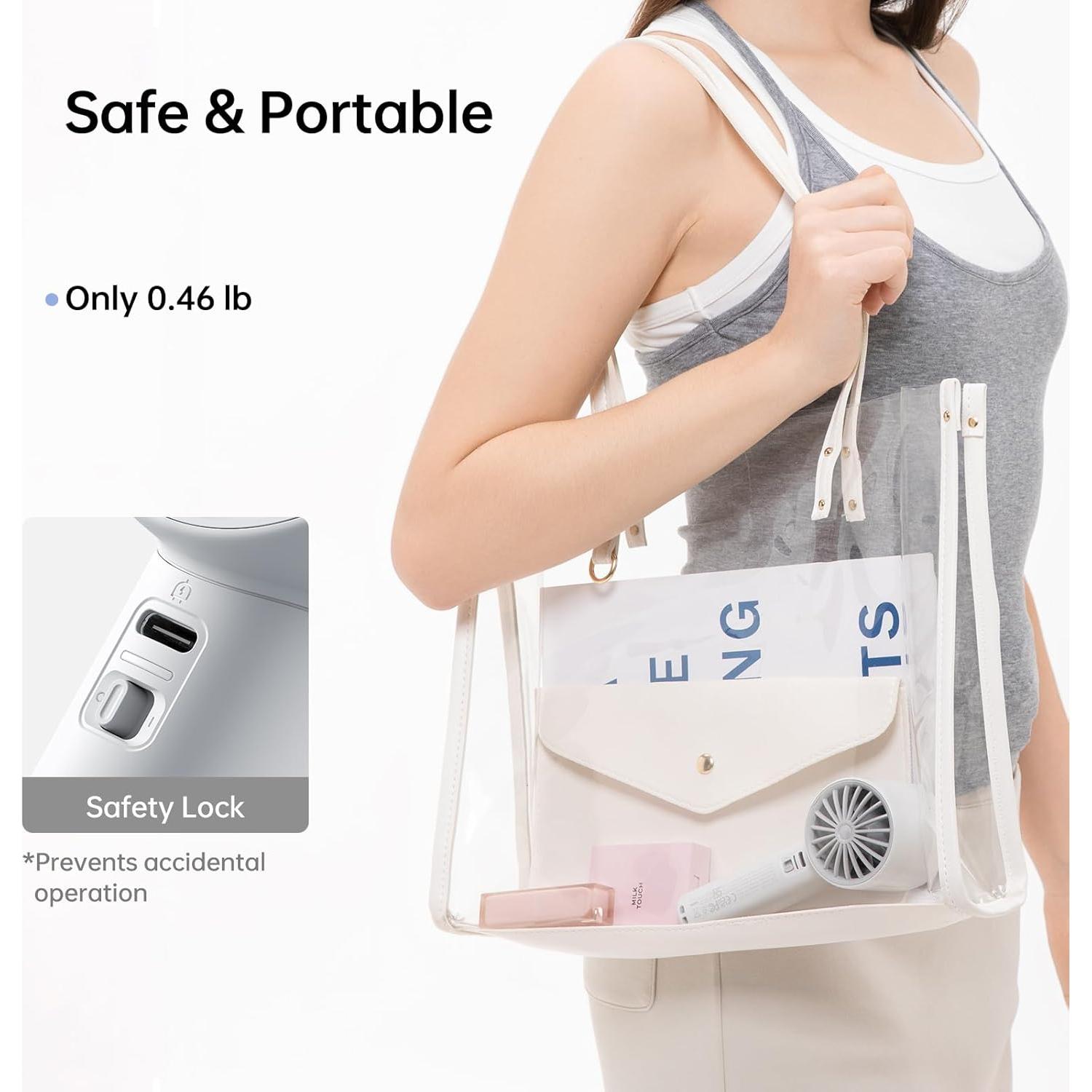 Ventilador de Mano JISULIFE Life10S Recargable 5000mAh 5 Velocidades