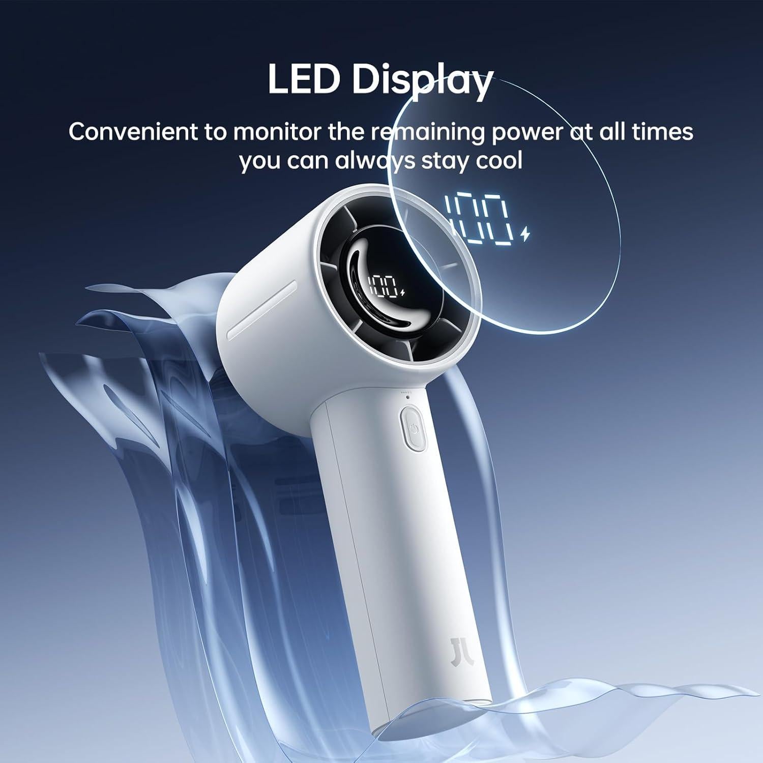 Ventilador de Mano JISULIFE Life10S Recargable 5000mAh 5 Velocidades