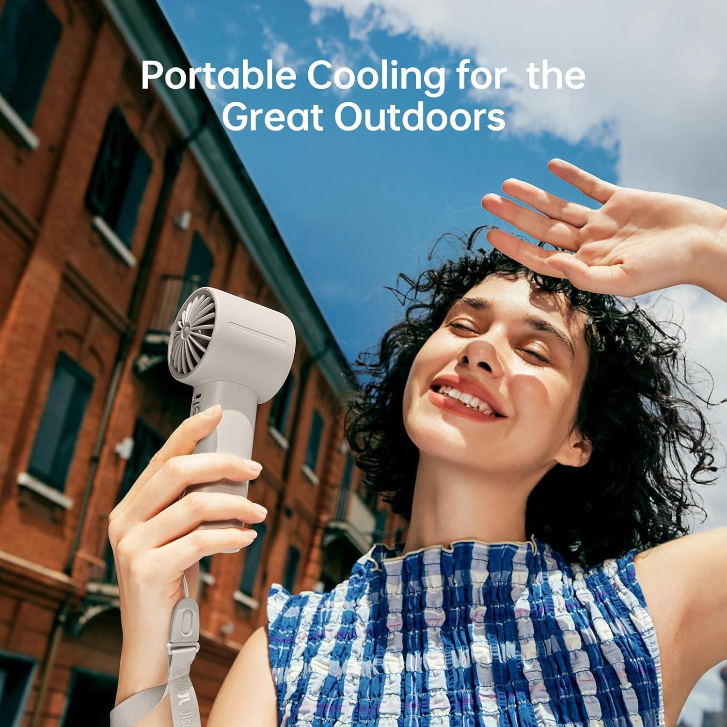 Ventilador de Mano JISULIFE Life10S Recargable 5000mAh 5 Velocidades