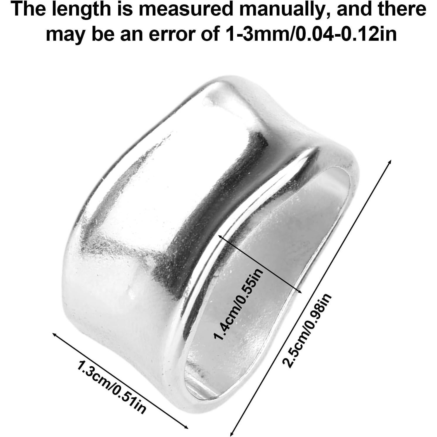 Anillo de Bufanda Plateado Mikovivi 2.5x1.4cm Accesorios Mujer