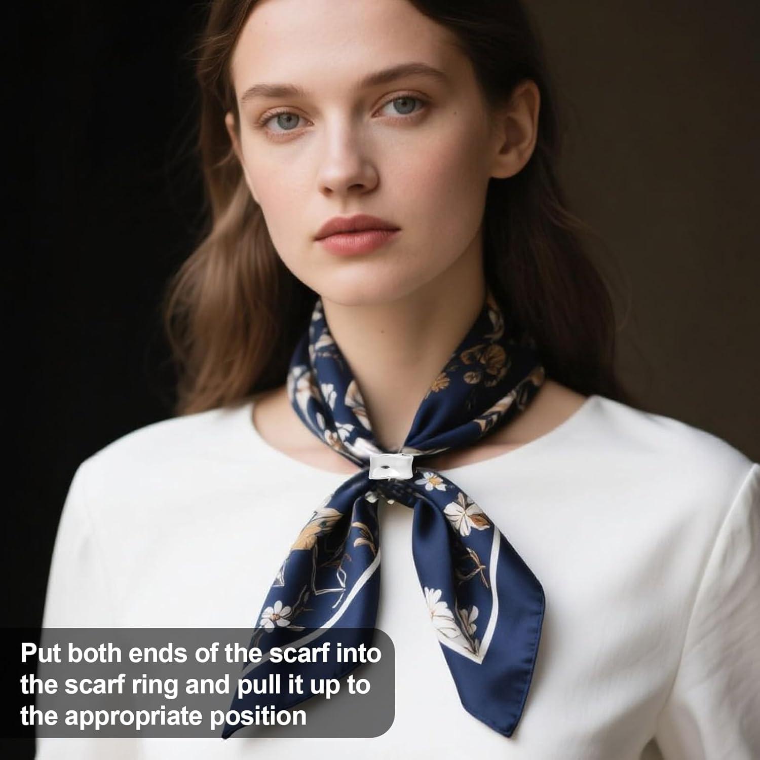 Anillo de Bufanda Plateado Mikovivi 2.5x1.4cm Accesorios Mujer