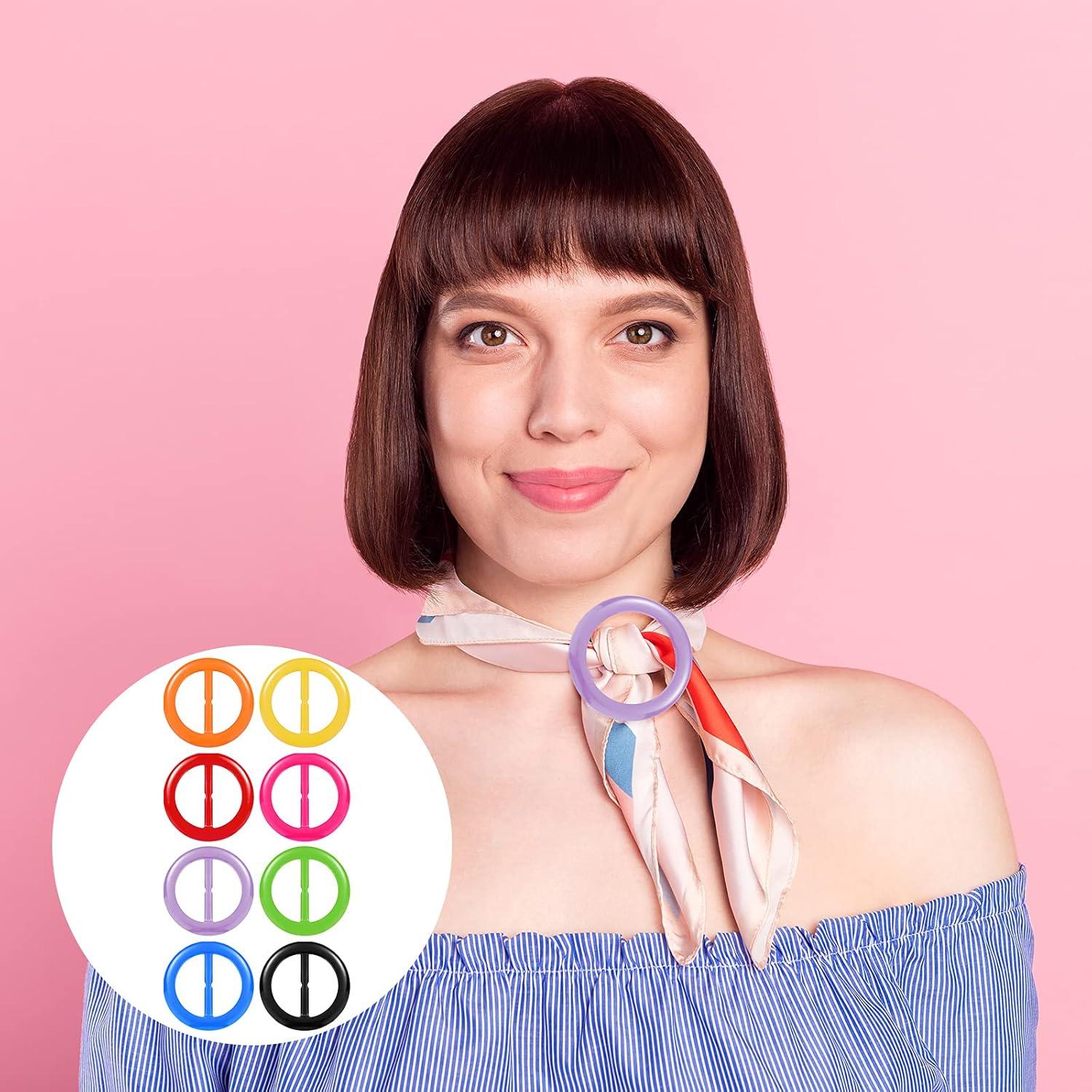 Clips de Corbata Boao 16 Pcs para Camisetas Mujeres 5.08 cm