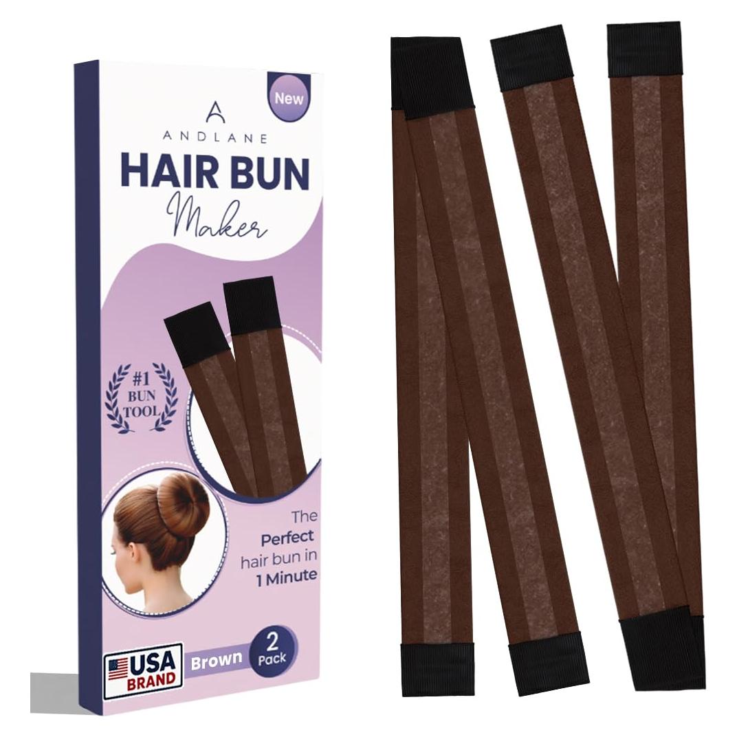 Fabricante de moño francés Andlane - Paquete de 2 - Marrón