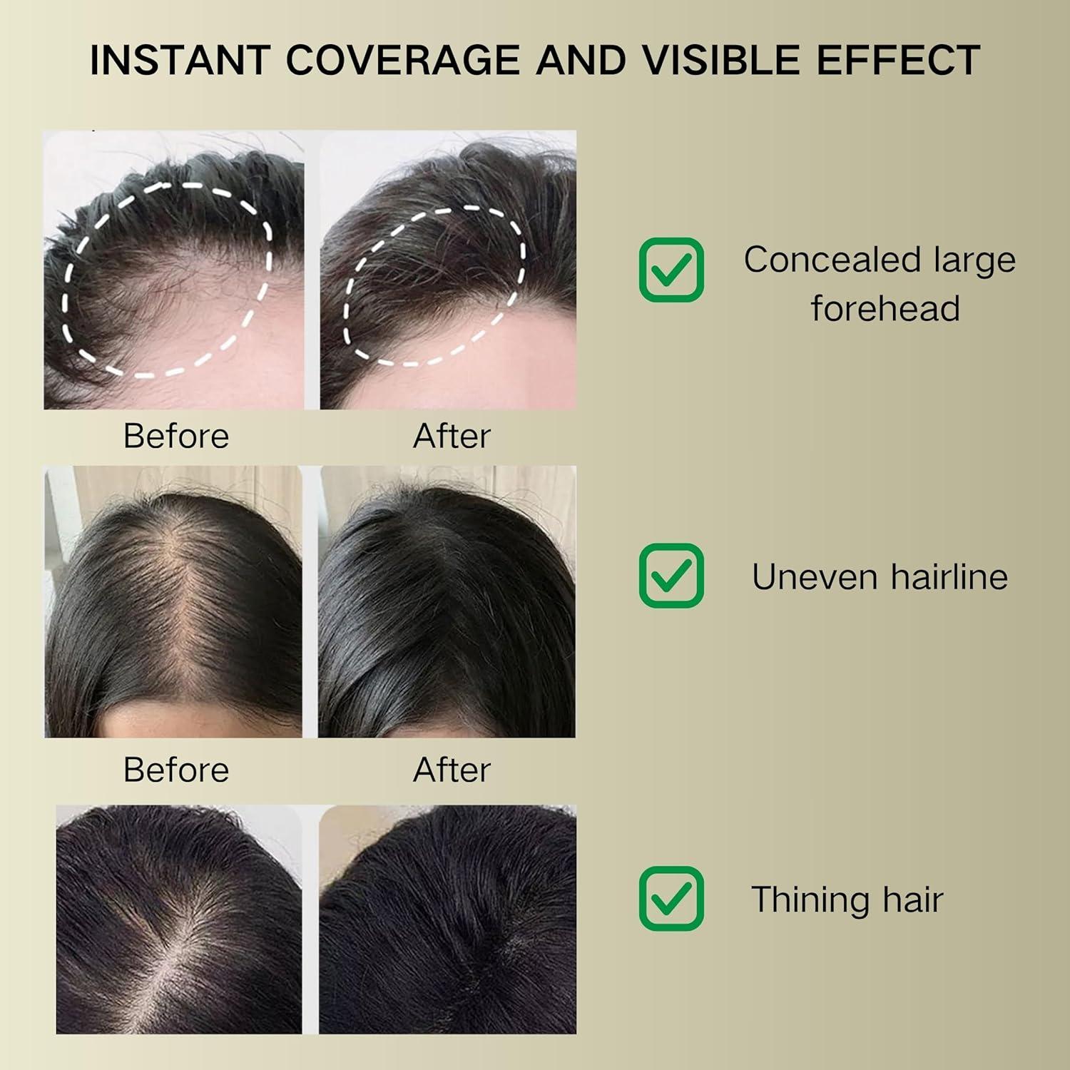 Polvo de Cabello Maycheer Marrón Oscuro - Cubrimiento Raíces