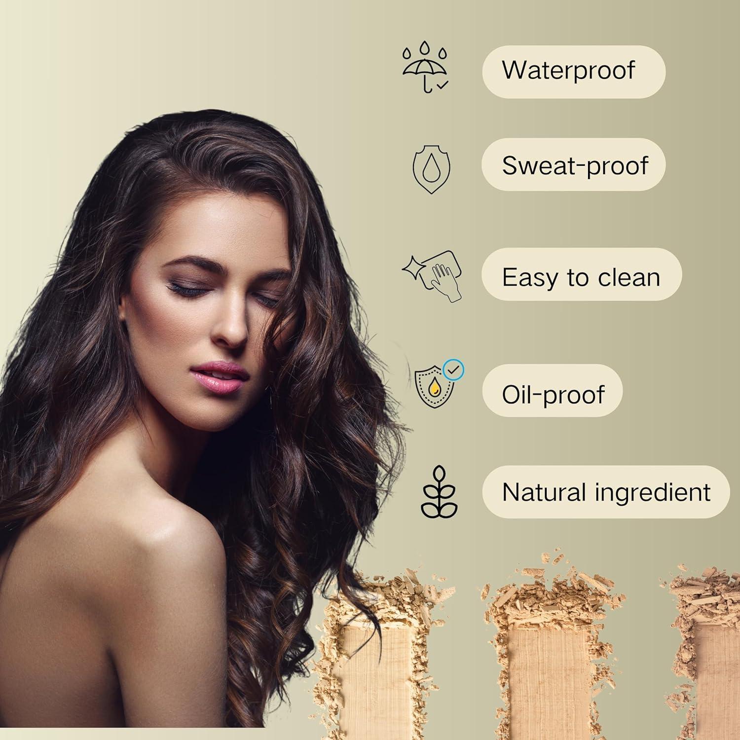 Polvo de Cabello Maycheer Marrón Oscuro - Cubrimiento Raíces