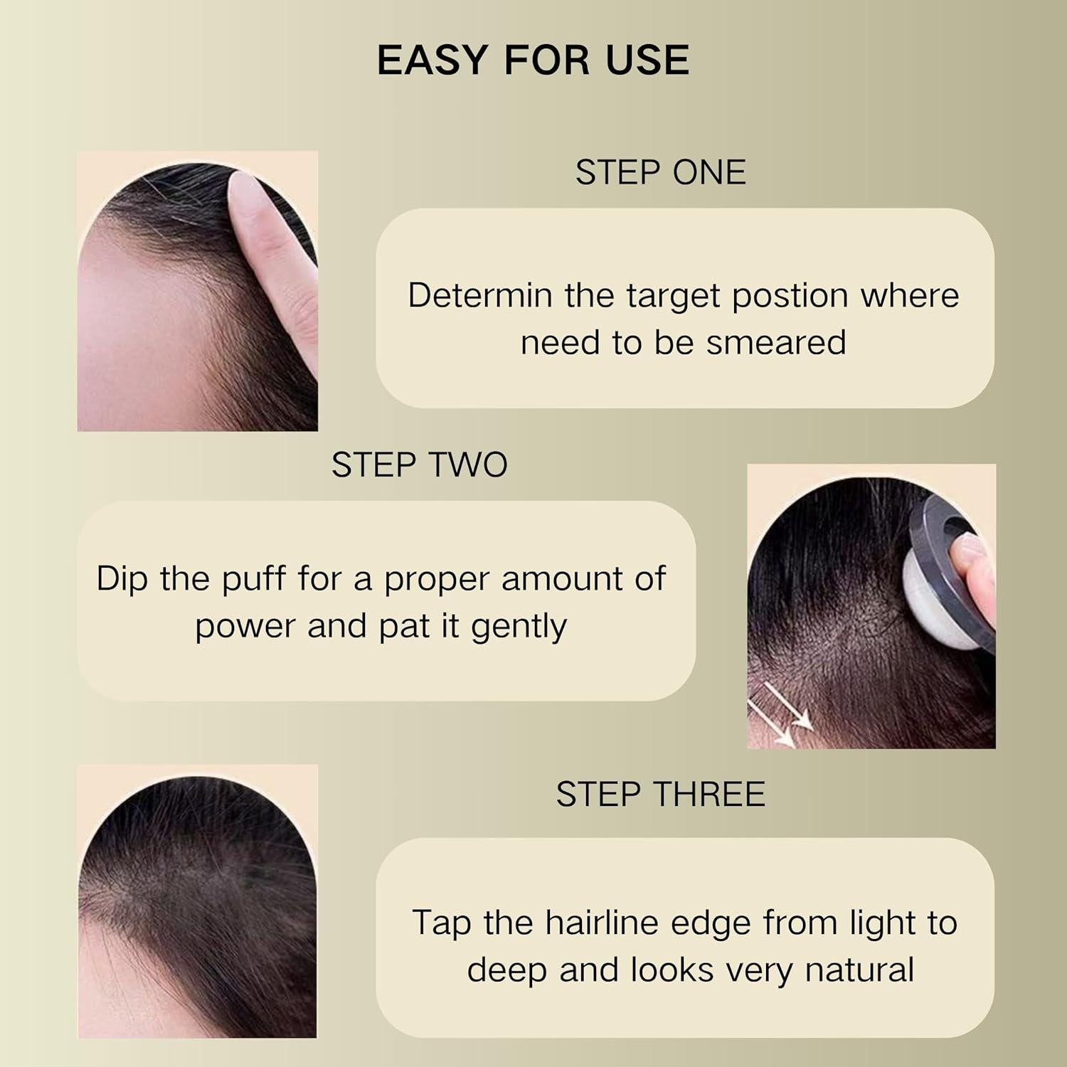 Polvo de Cabello Maycheer Marrón Oscuro - Cubrimiento Raíces