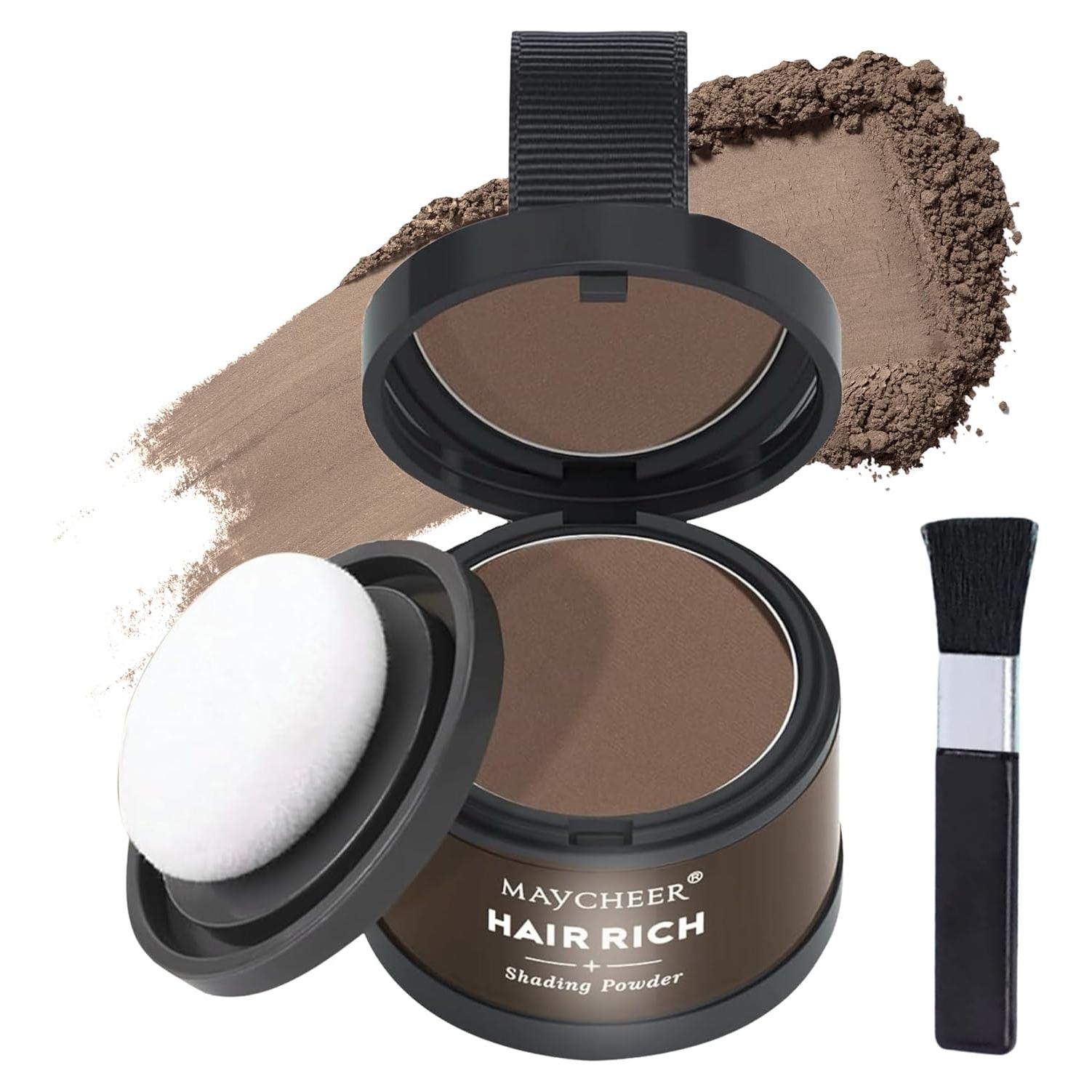 Polvo de Línea Capilar Maycheer Marrón Claro - Cubrimiento Raíces