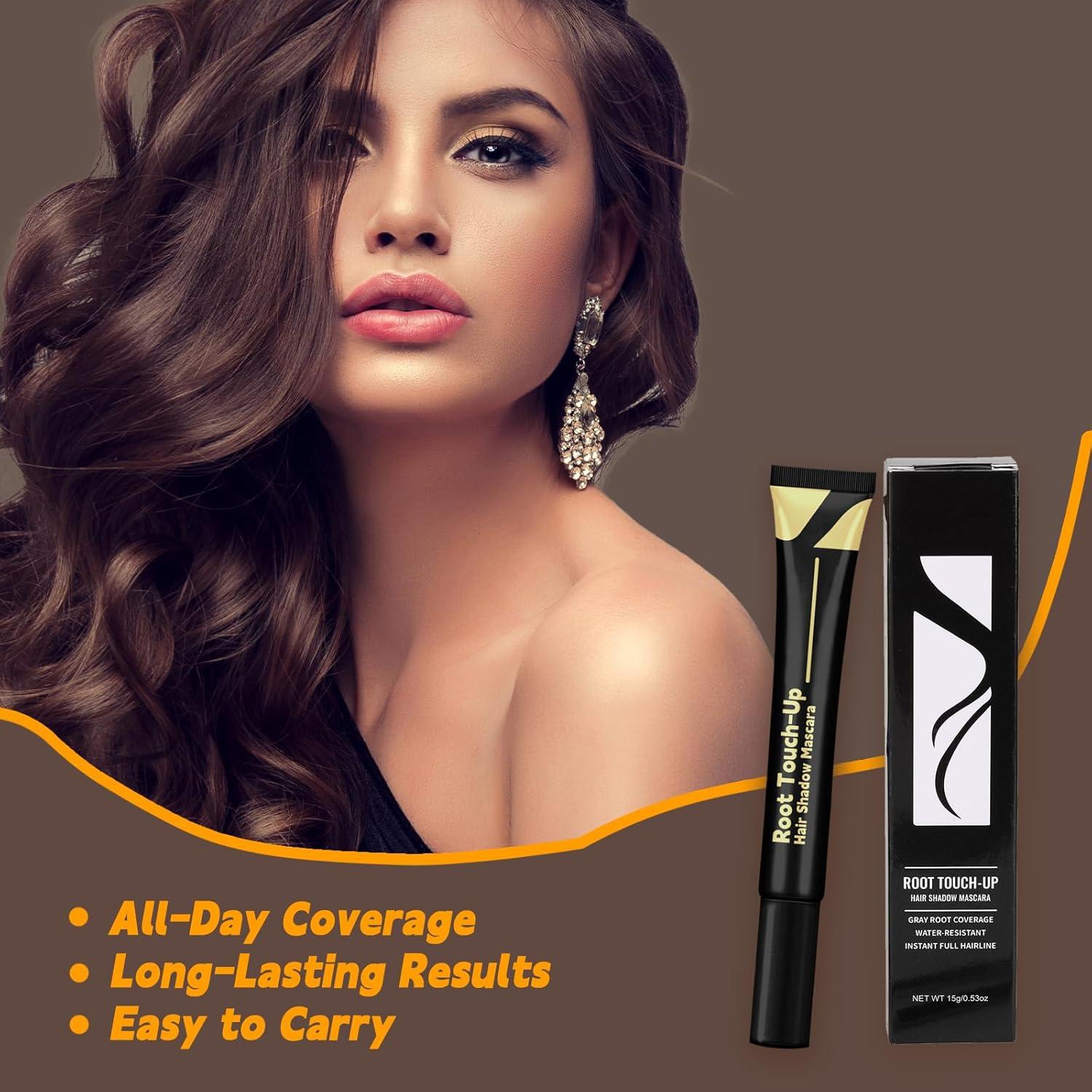 Retoque de Raíces Marrón Oscuro HAIOLORPRO 15g Resistente al Agua