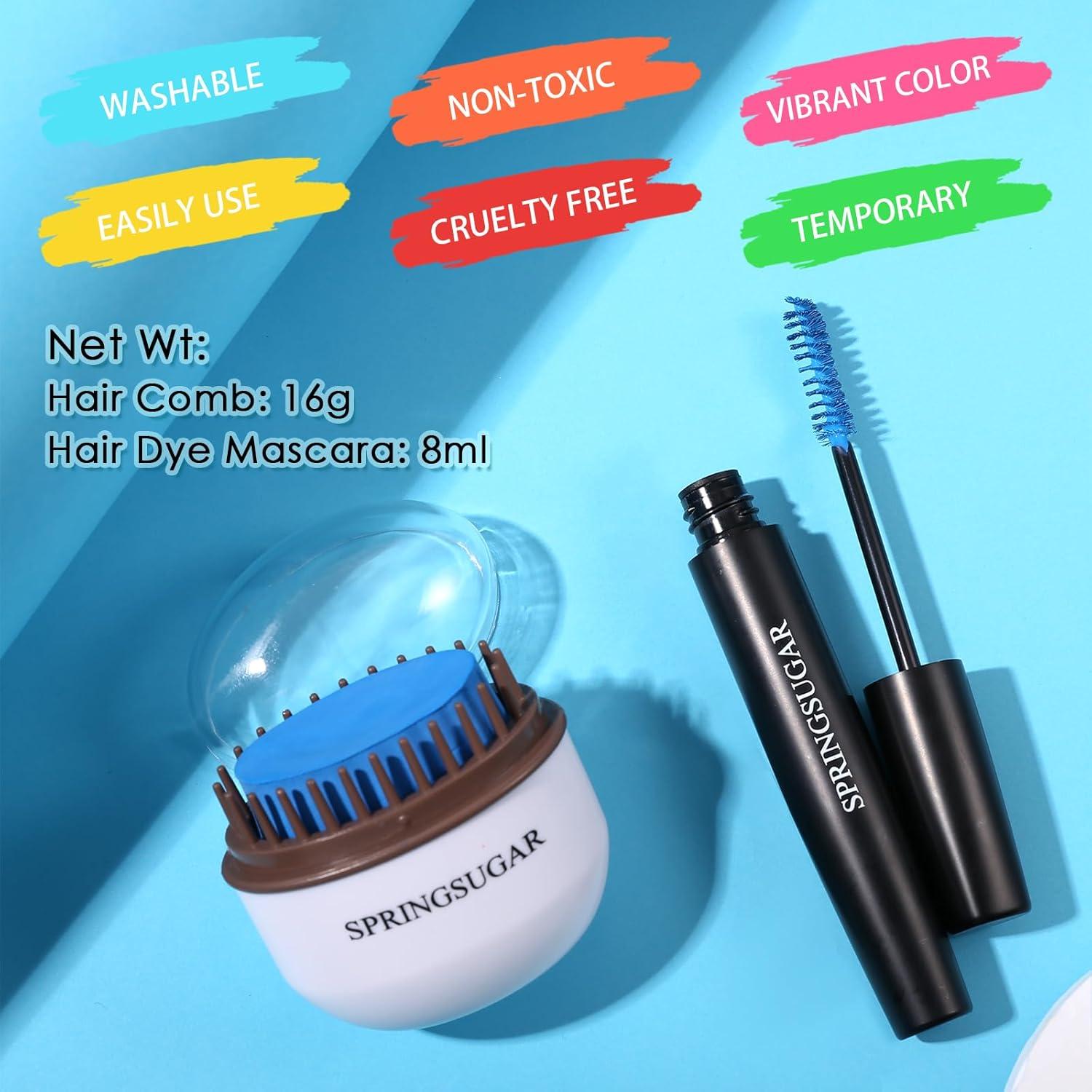 Tiza Temporal para Cabello SPRINGSUGAR Azul 12.29x16.89cm