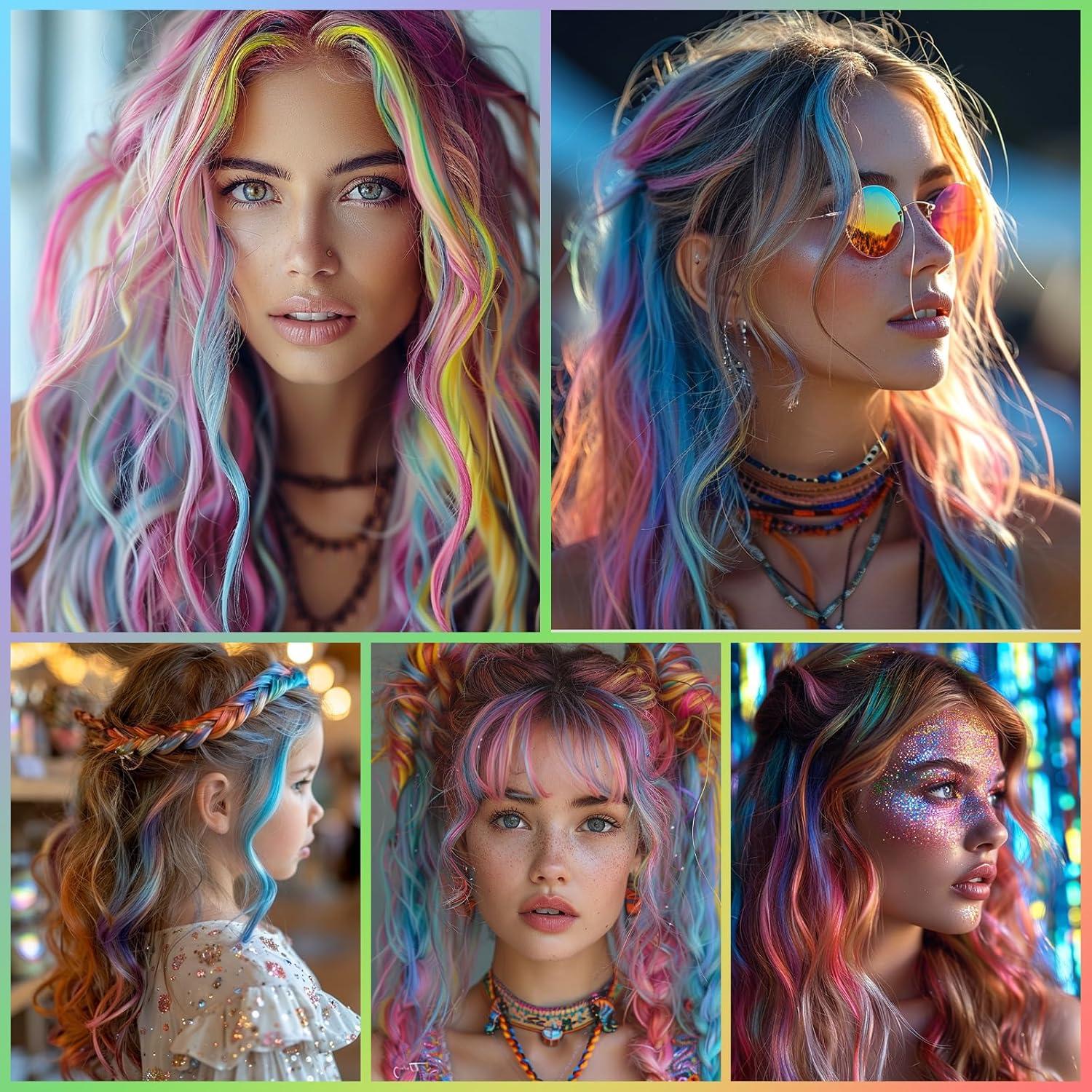 Tiza Temporal para Cabello SPRINGSUGAR Azul 12.29x16.89cm