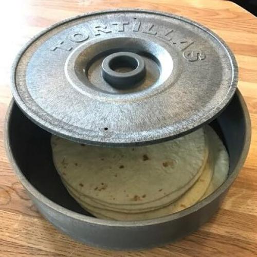 Juego de 2 Calentadores de Tortillas GEEX DEPOT 21.6 cm Gris