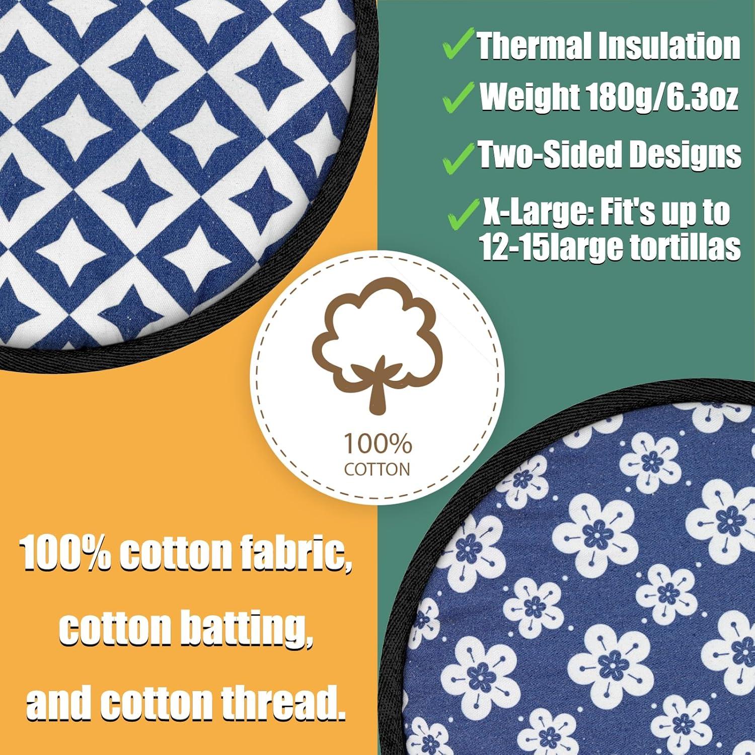 Calentador de Tortillas POKULAM 33 cm Aislado Microondas Algodón