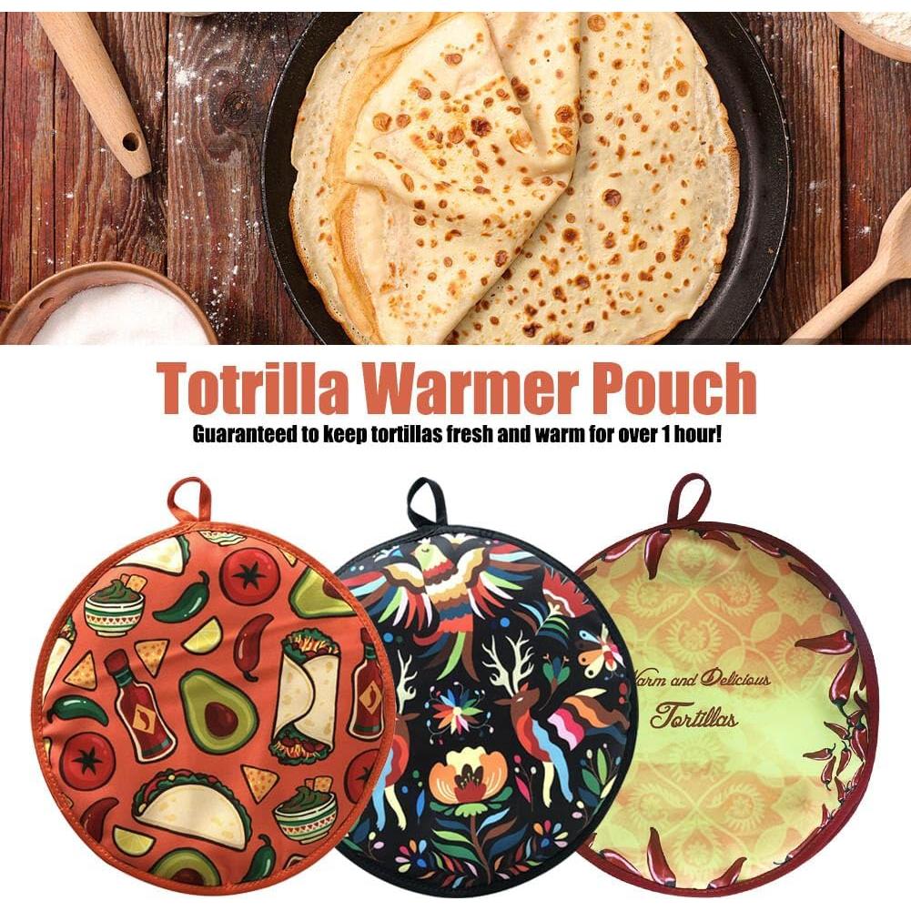 Calentador de Tortillas ZUYYON 30 cm Aislante Microondas Aguacate