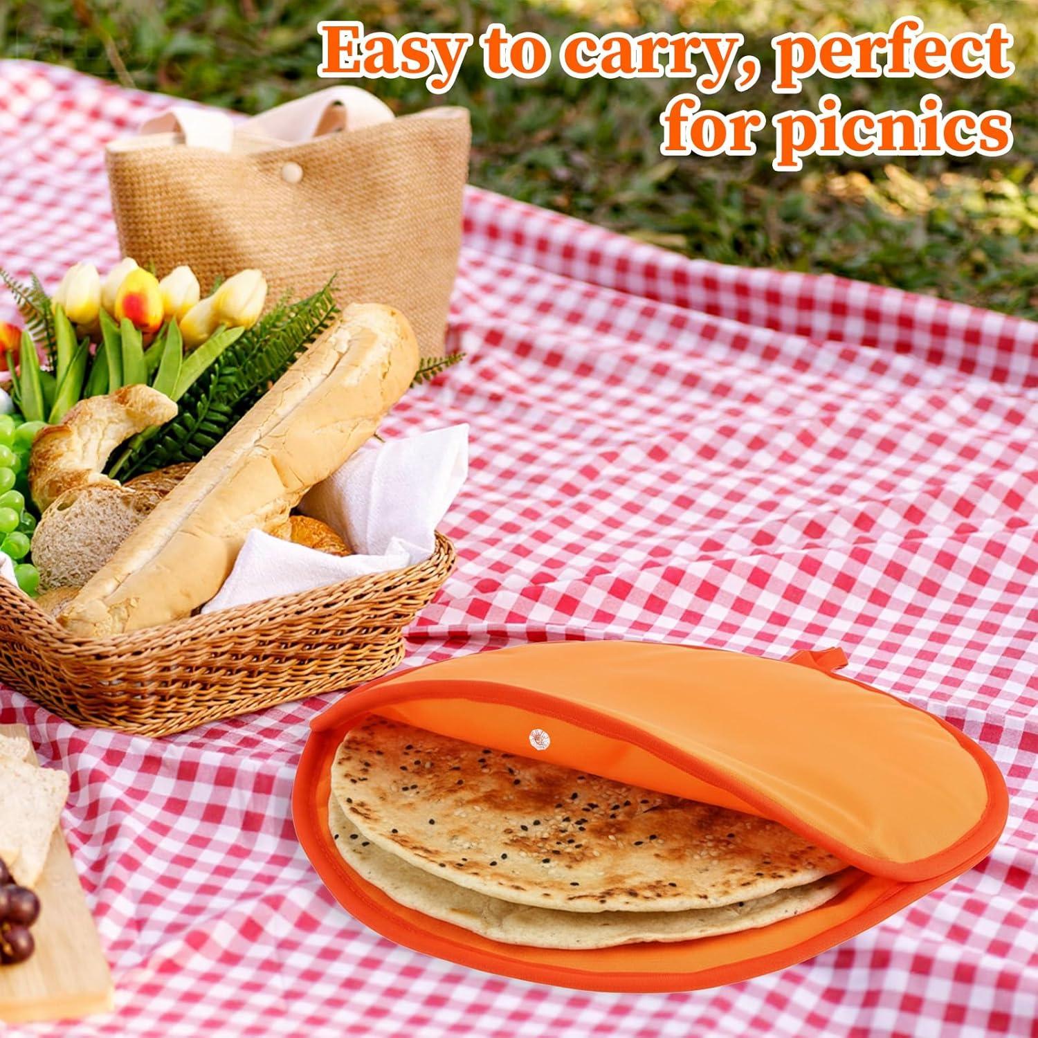 Bolsa Calentadora de Tortillas Lusofie 30.48 cm Naranja