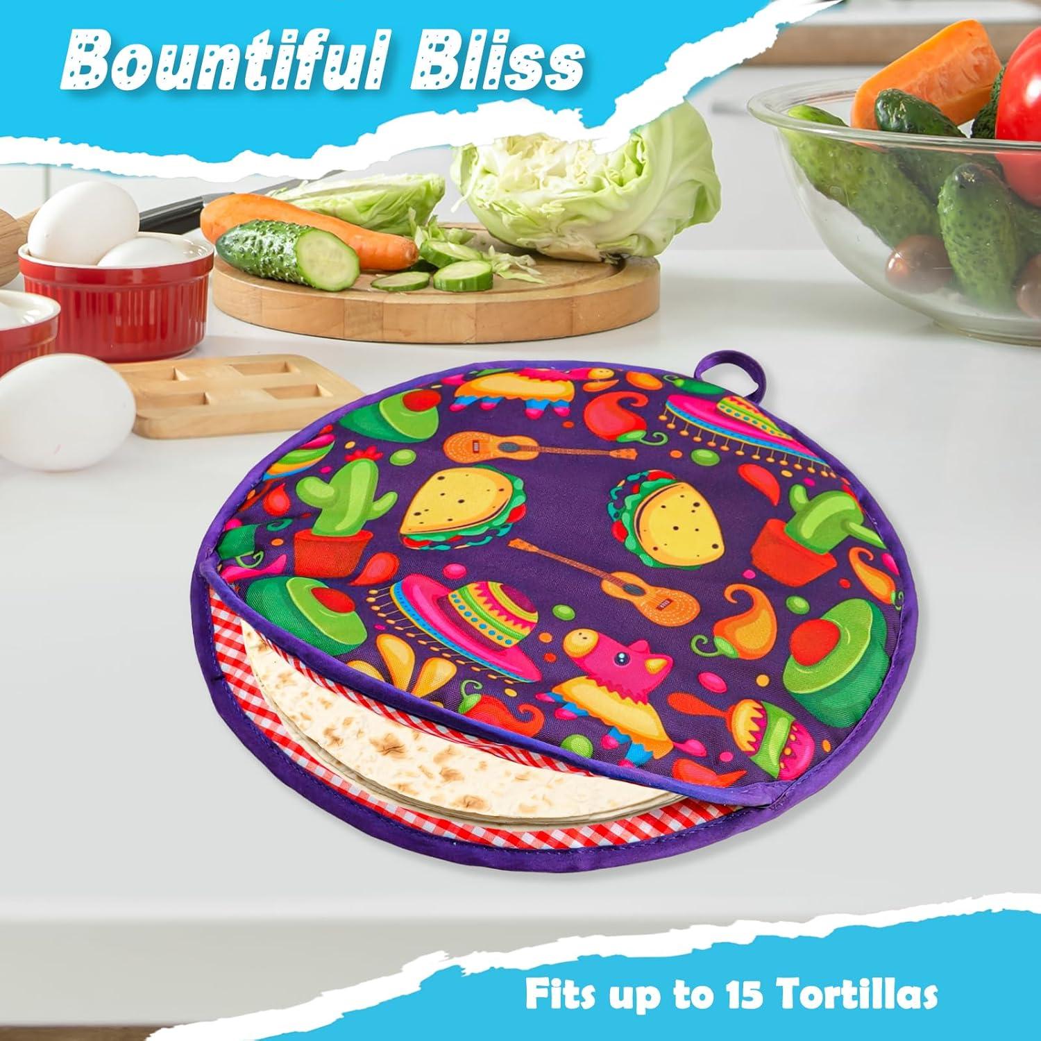 Bolsa Calentadora de Tortillas 30 cm Loghohu Multicolor