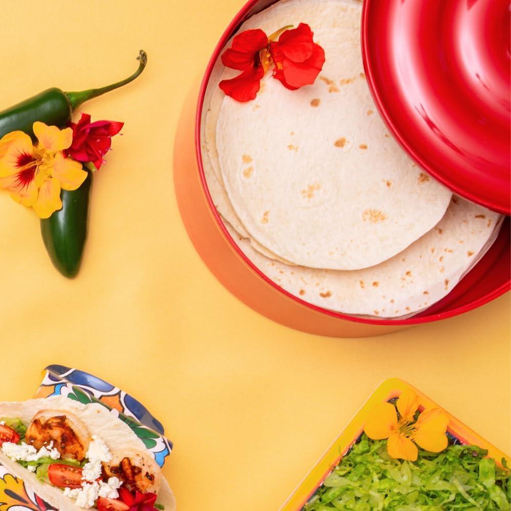 Conservador de Tortillas Prepara Rojo - Capacidad 16 Tortillas