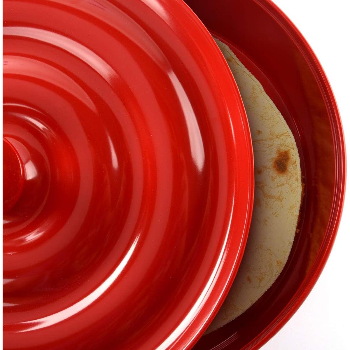 Conservador de Tortillas Prepara Rojo - Capacidad 16 Tortillas