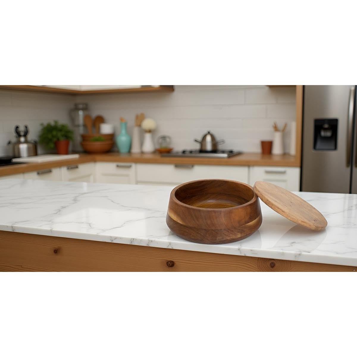 Cesta Calentadora de Tortillas de Madera El Gran Bazar Indio 22.9 cm