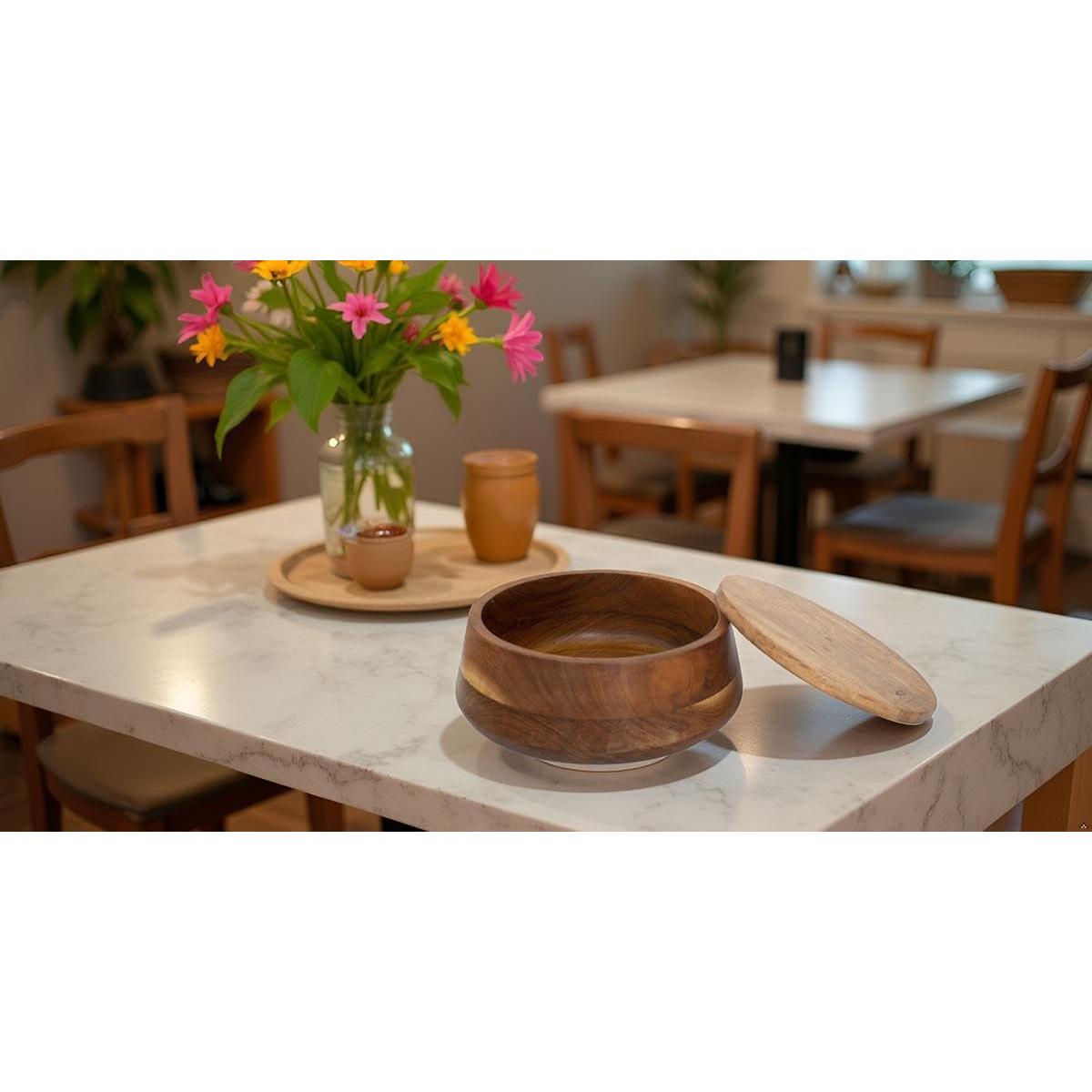 Cesta Calentadora de Tortillas de Madera El Gran Bazar Indio 22.9 cm