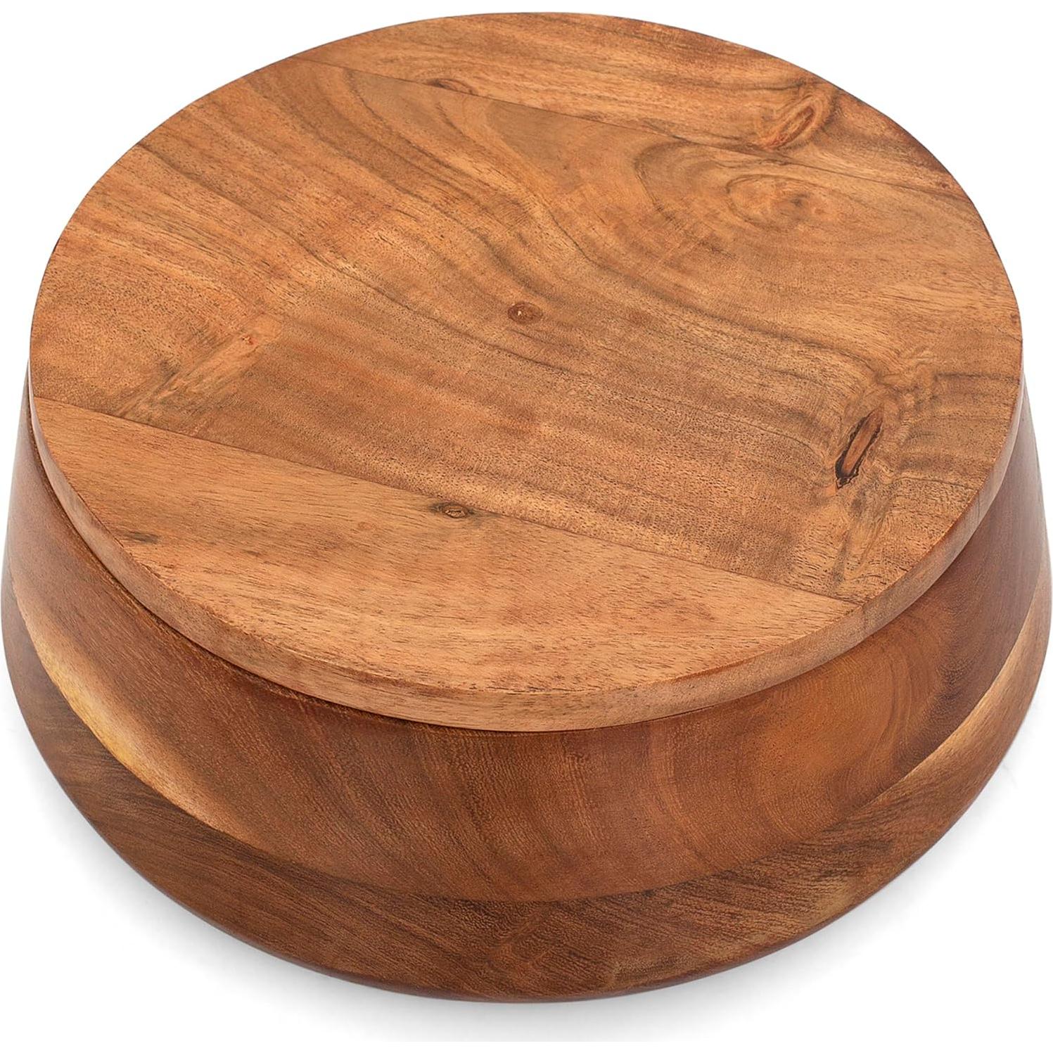 Cesta Calentadora de Tortillas de Madera El Gran Bazar Indio 22.9 cm