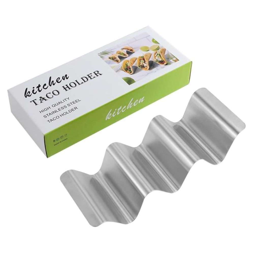 Soporte para Tacos de Acero Inoxidable NVLIKNA - 3 Ranuras