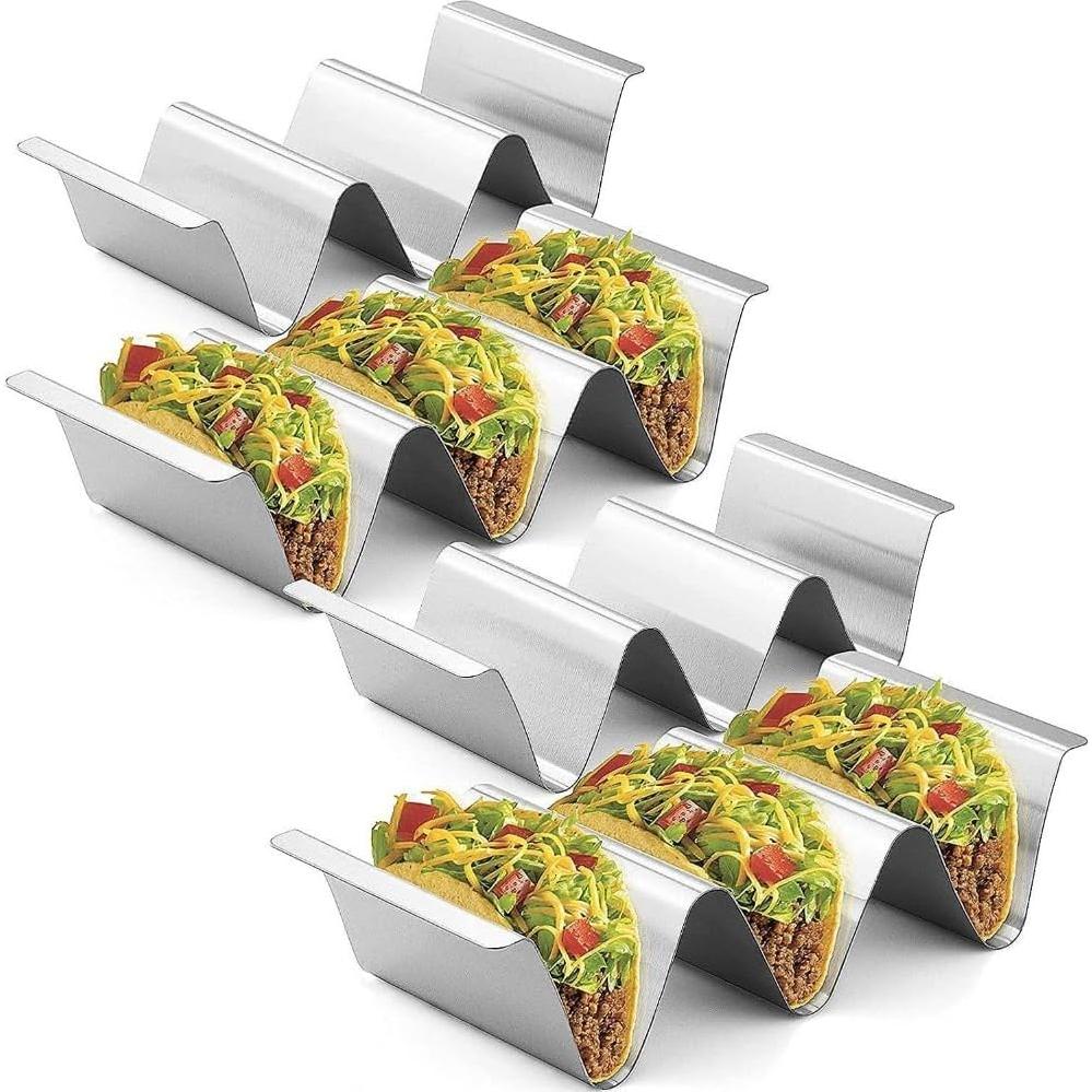 Soporte para Tacos de Acero Inoxidable NVLIKNA - 3 Ranuras