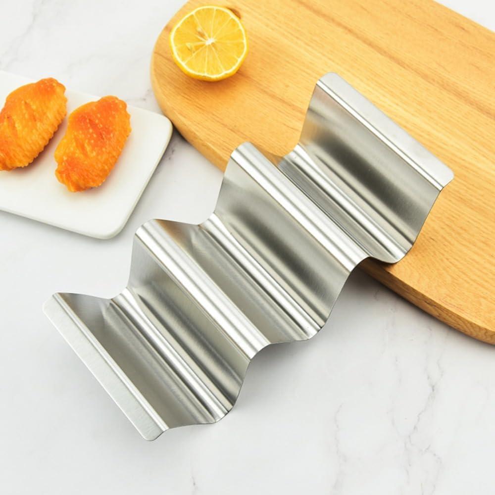 Soporte para Tacos de Acero Inoxidable NVLIKNA - 3 Ranuras