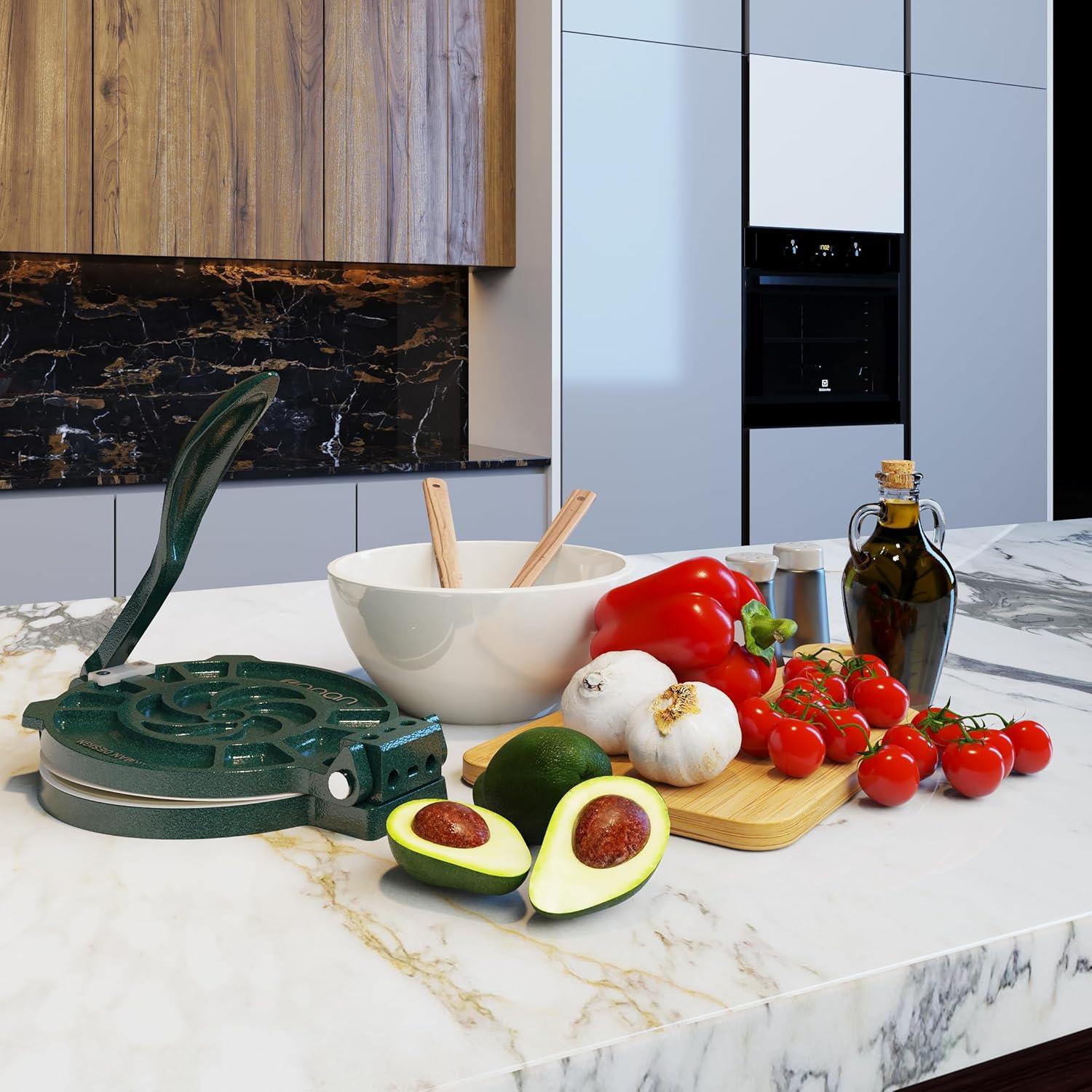 Prensa de Tortilla 20 cm Panan con Control de Grosor y Accesorios