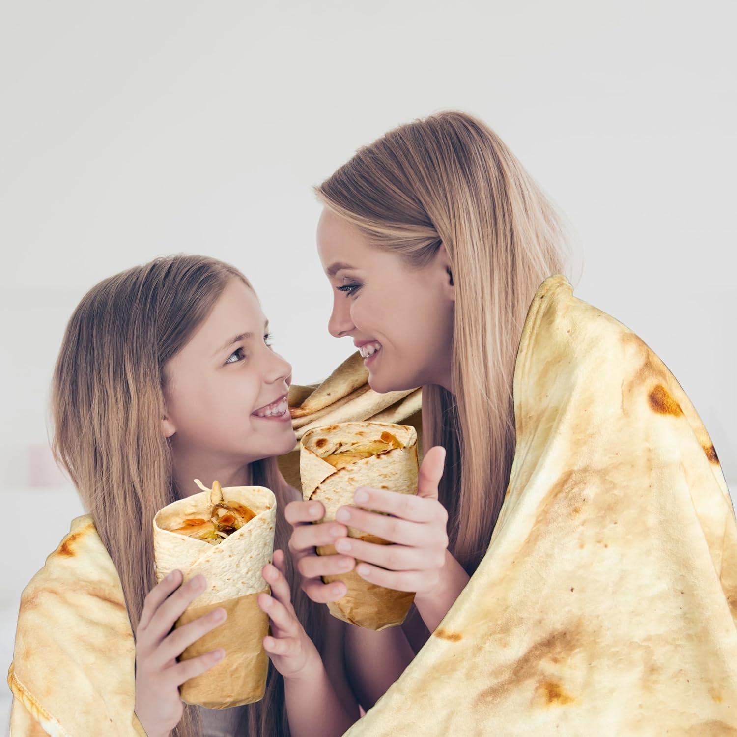 Manta de Tortilla QiyI 72" (183cm) Doble Cara Franela Suave