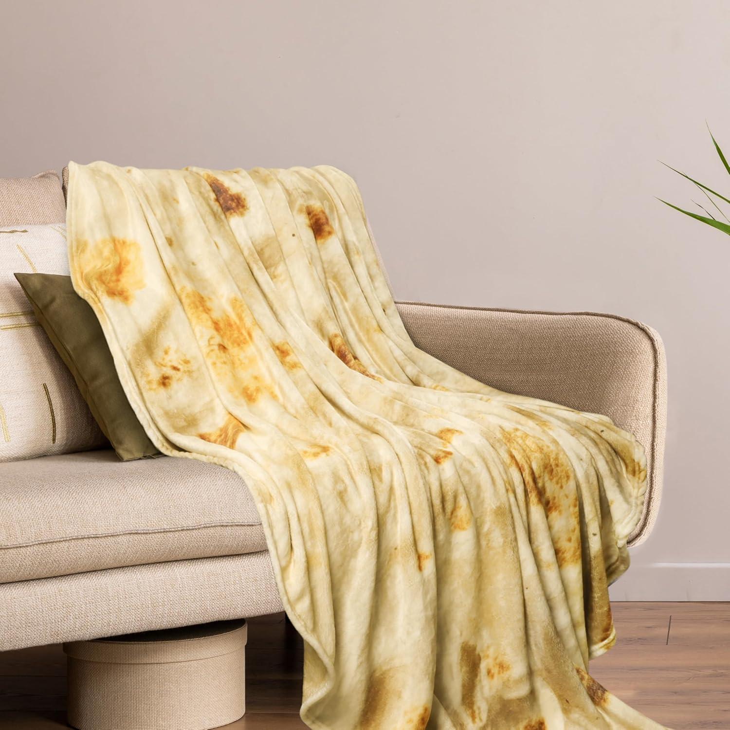 Manta de Tortilla QiyI 72" (183cm) Doble Cara Franela Suave