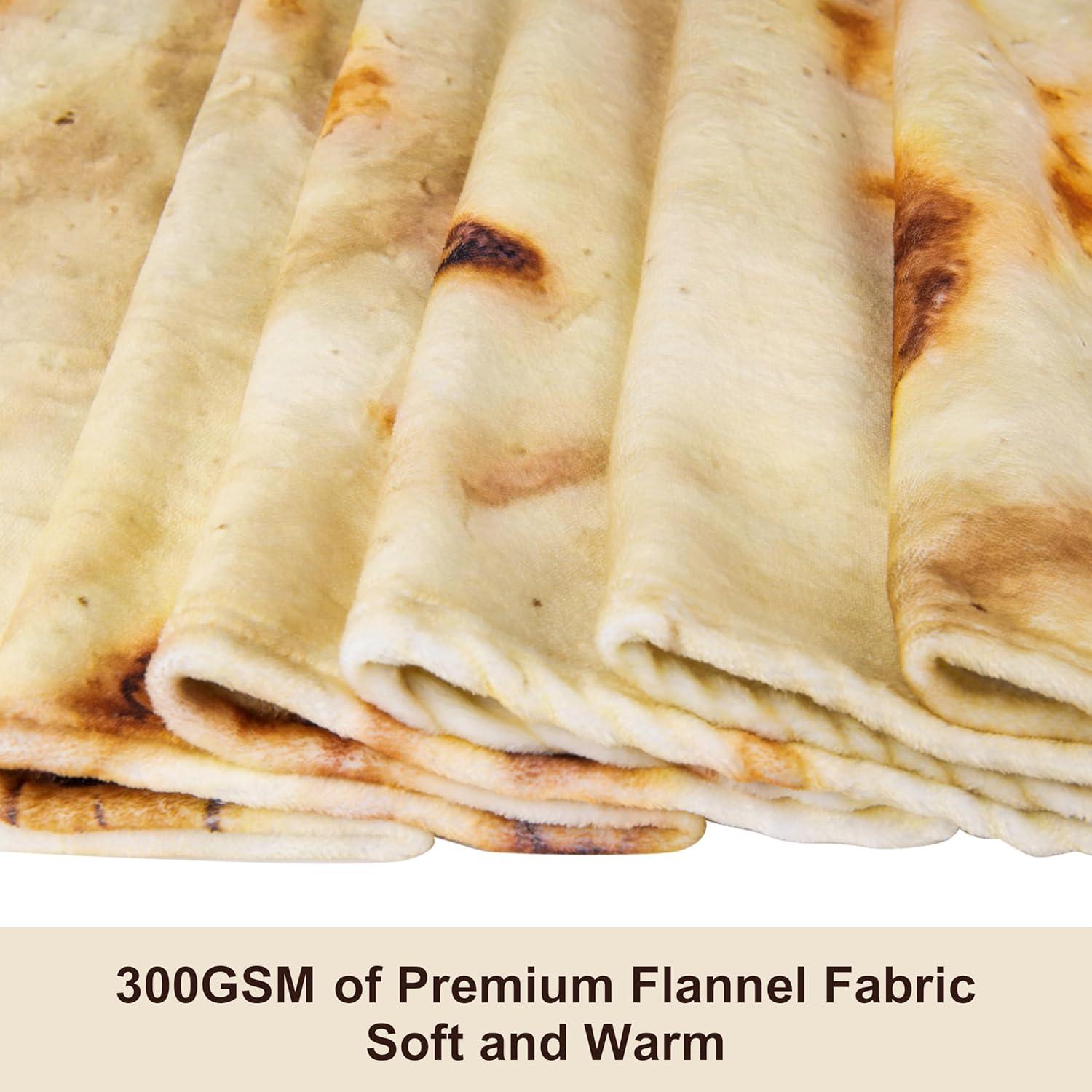 Manta de Tortilla QiyI 72" (183cm) Doble Cara Franela Suave