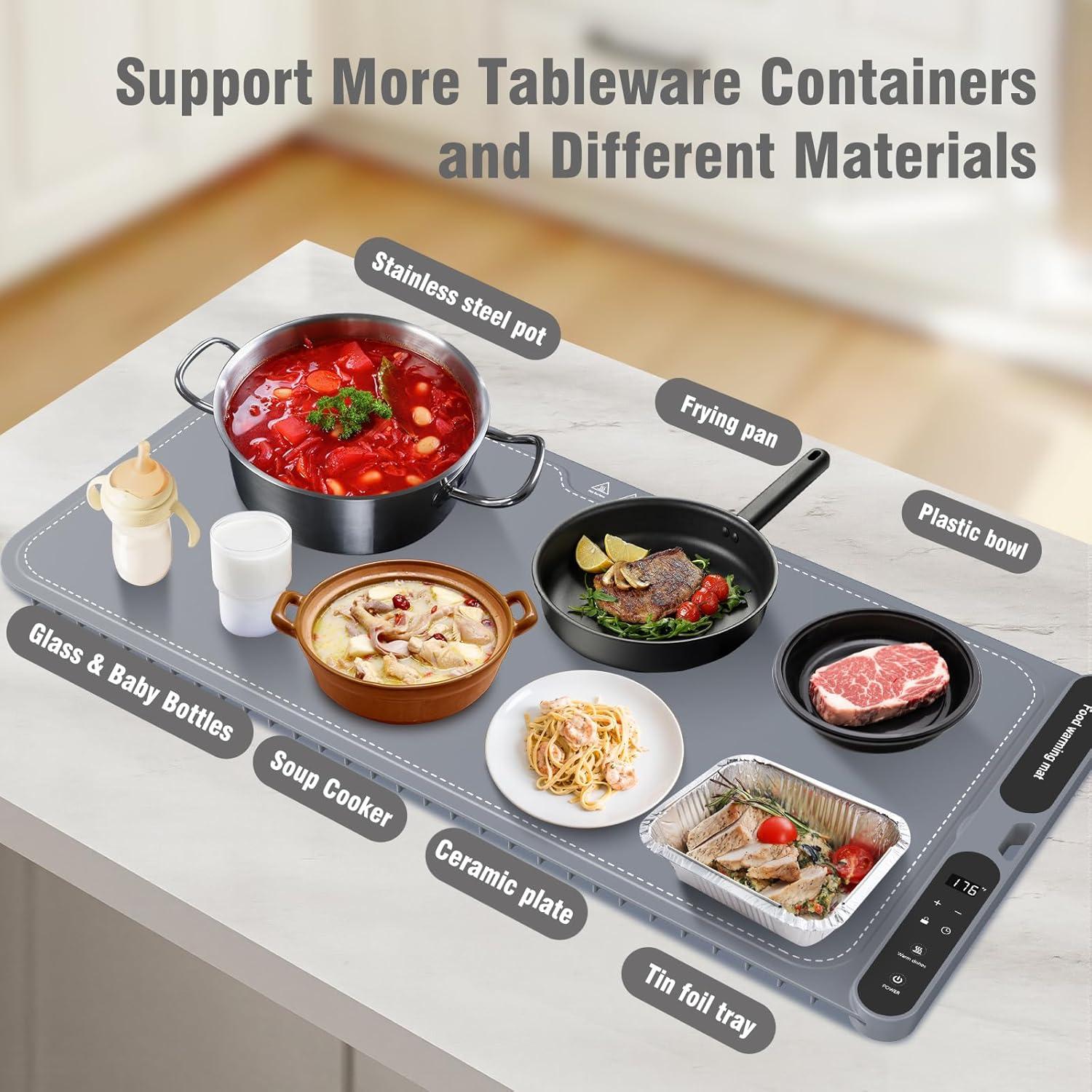 Almohadilla Calentadora Eléctrica SOYLVAY 80.3x38.1 cm Gris