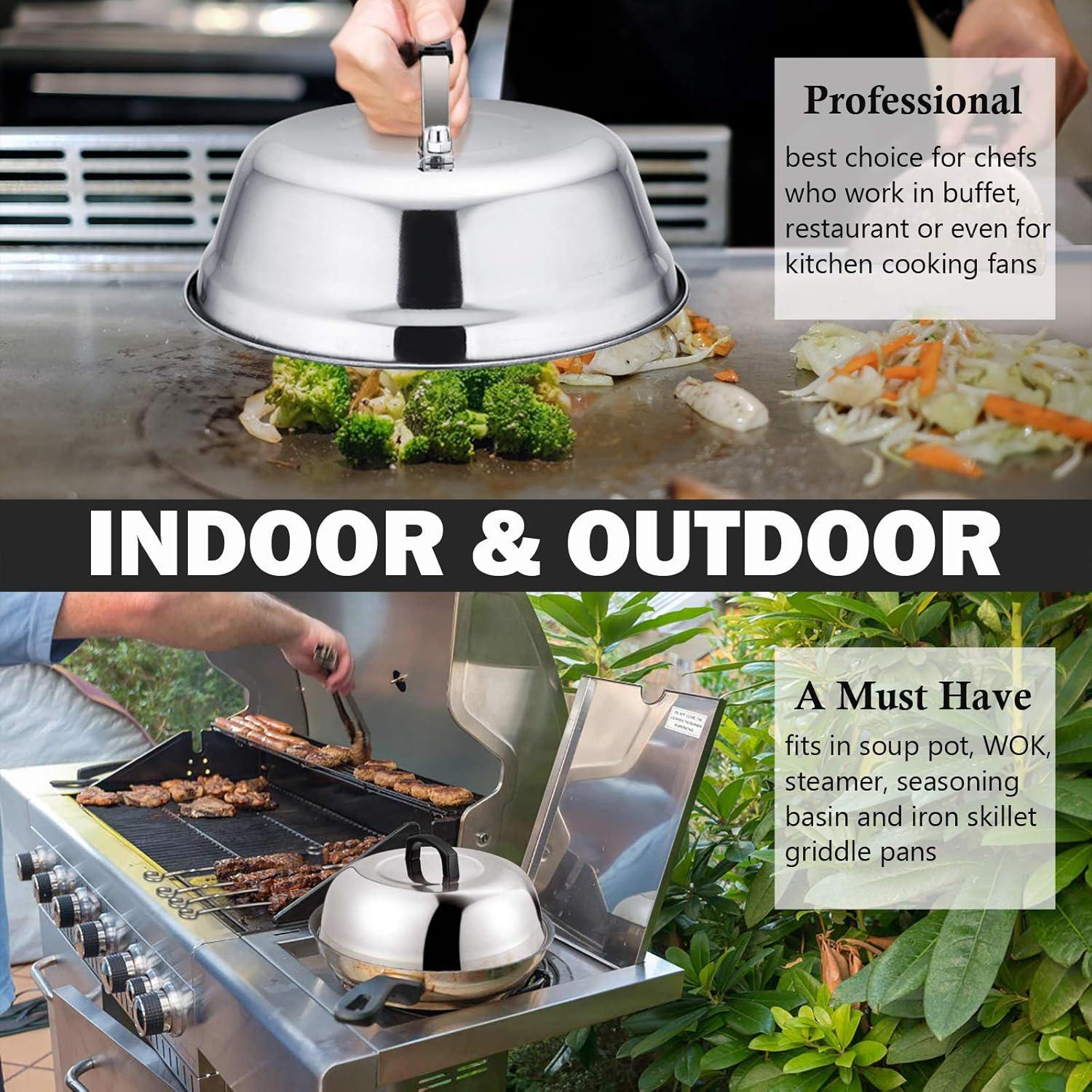 Domo para Derretir Queso HaSteeL 2 Piezas 30.48cm y 22.86cm