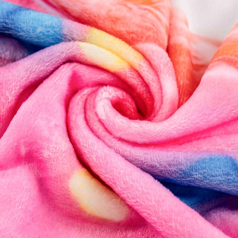 Manta de Donut Rosa BATTILO HOME 150x150 cm Suave y Divertida