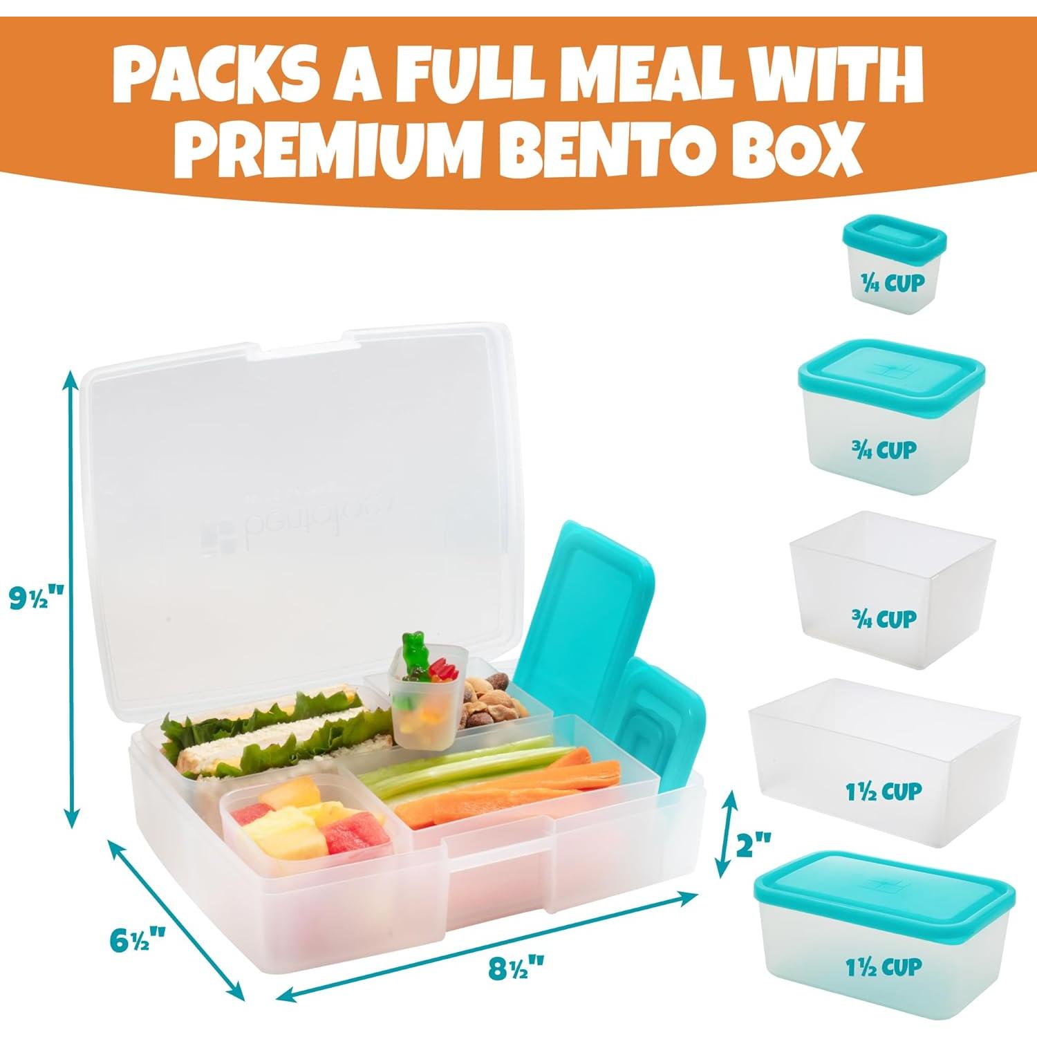 Caja de Almuerzo Bento Bentology 5 Contenedores A Prueba de Fugas