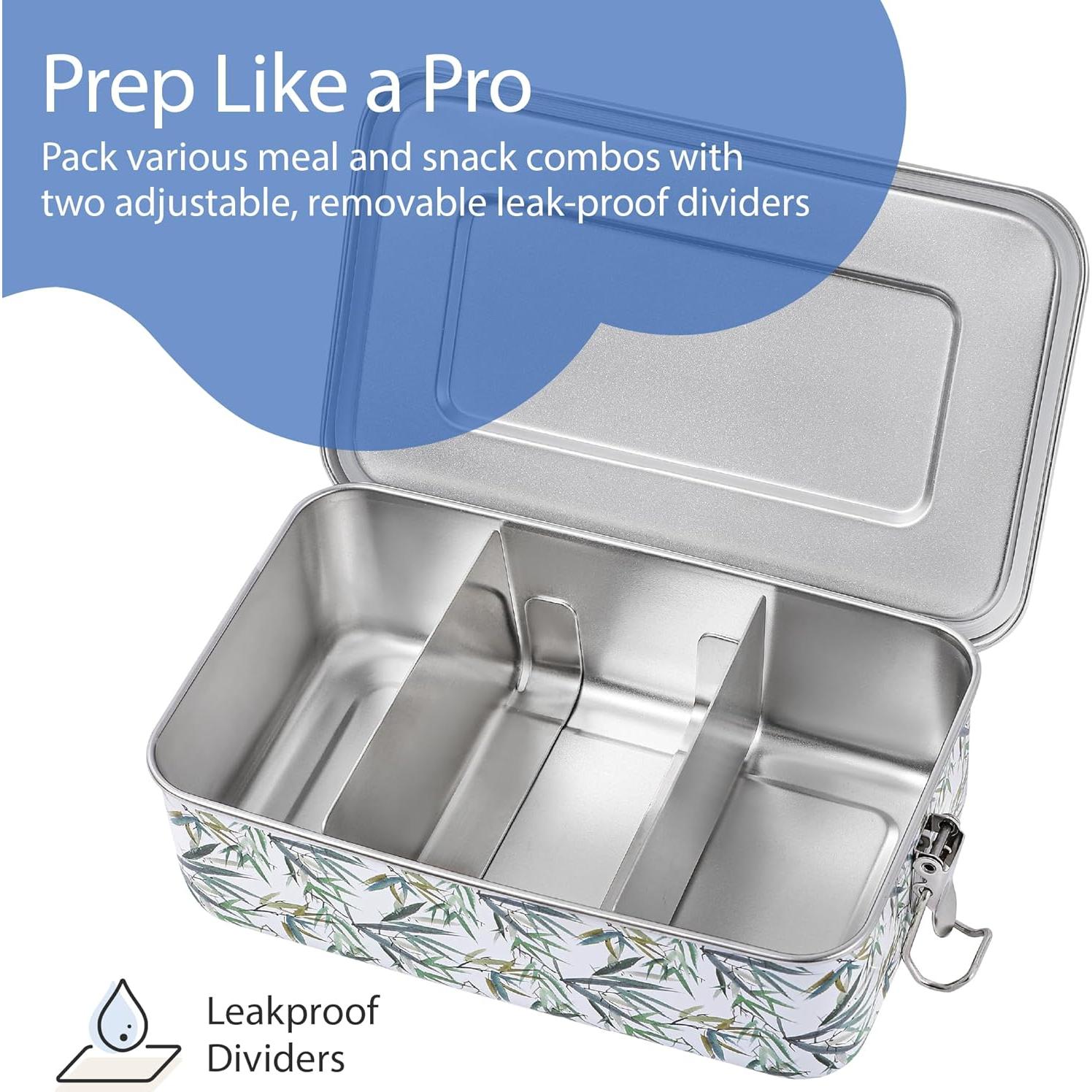 Caja Bento Chef's Path 1.36L Acero Inoxidable con Divisores