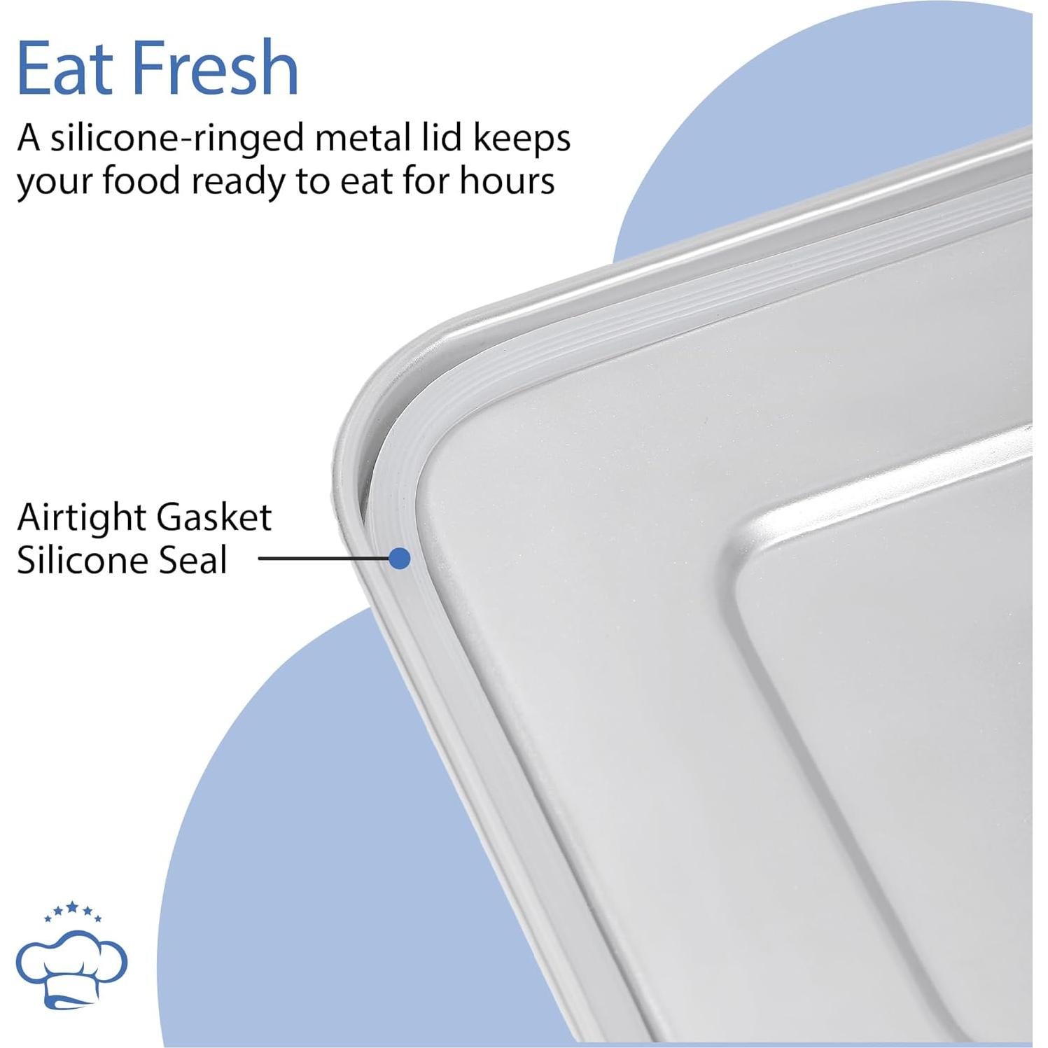 Caja Bento Chef's Path 1.36L Acero Inoxidable con Divisores