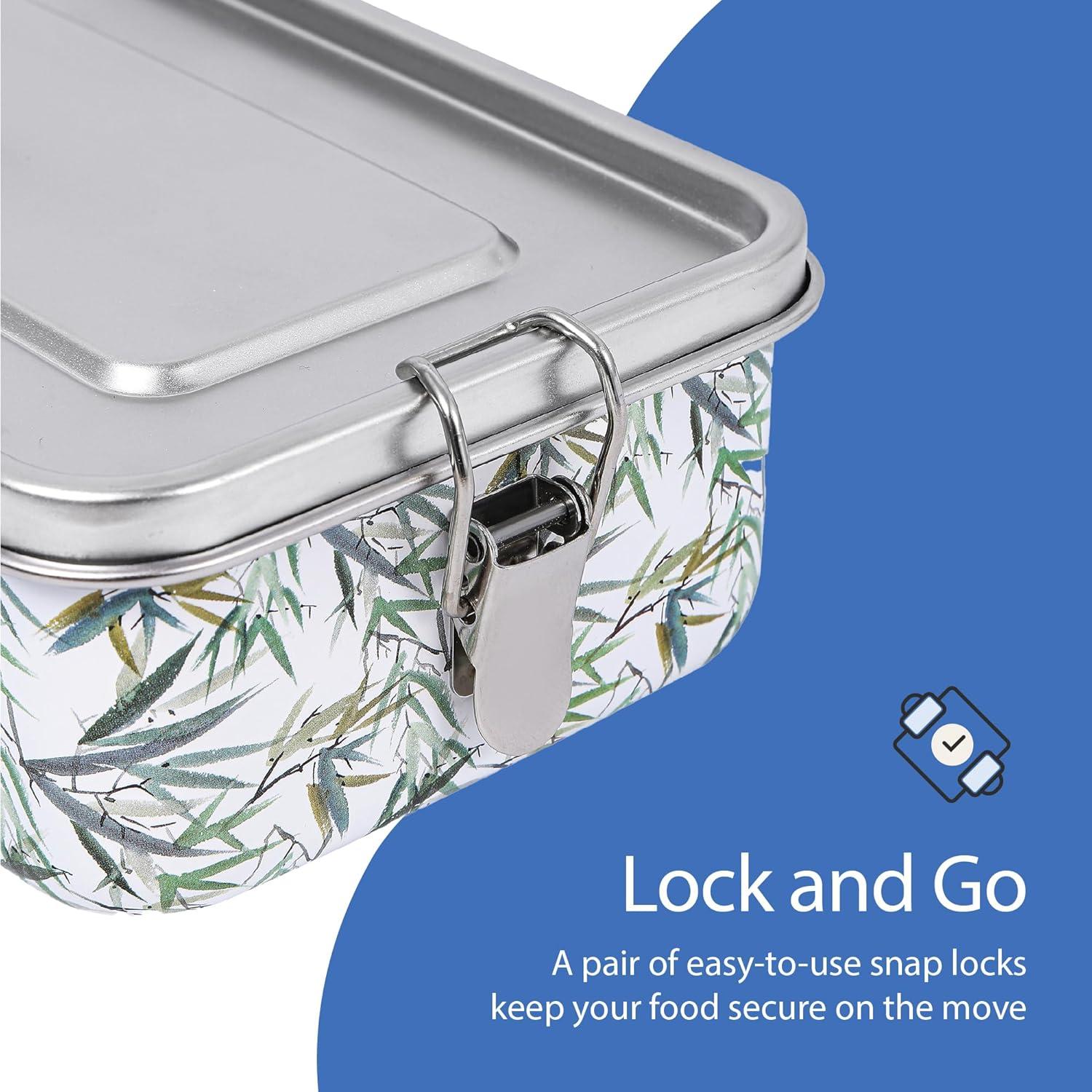 Caja Bento Chef's Path 1.36L Acero Inoxidable con Divisores