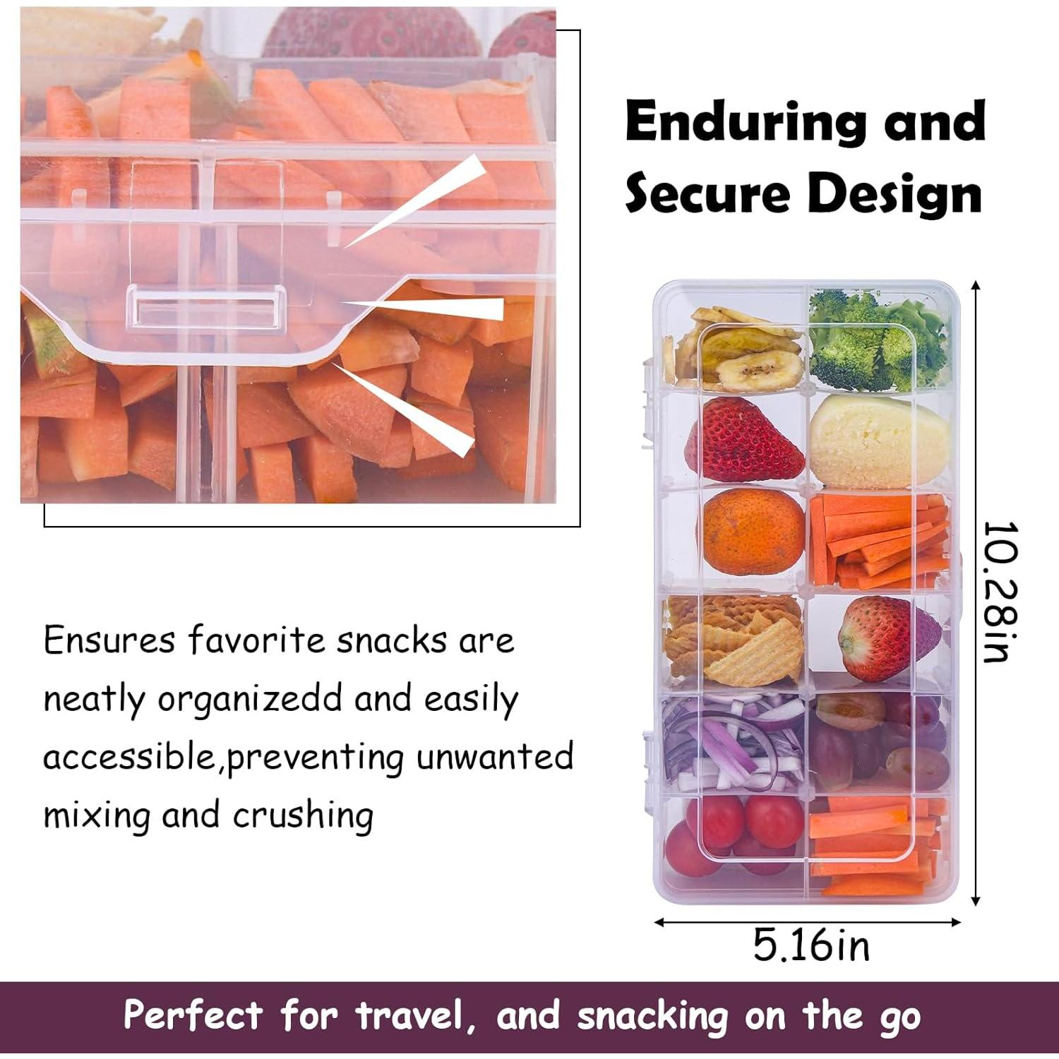 Contenedor de Snack XANGNIER 12 Compartimentos Reutilizable