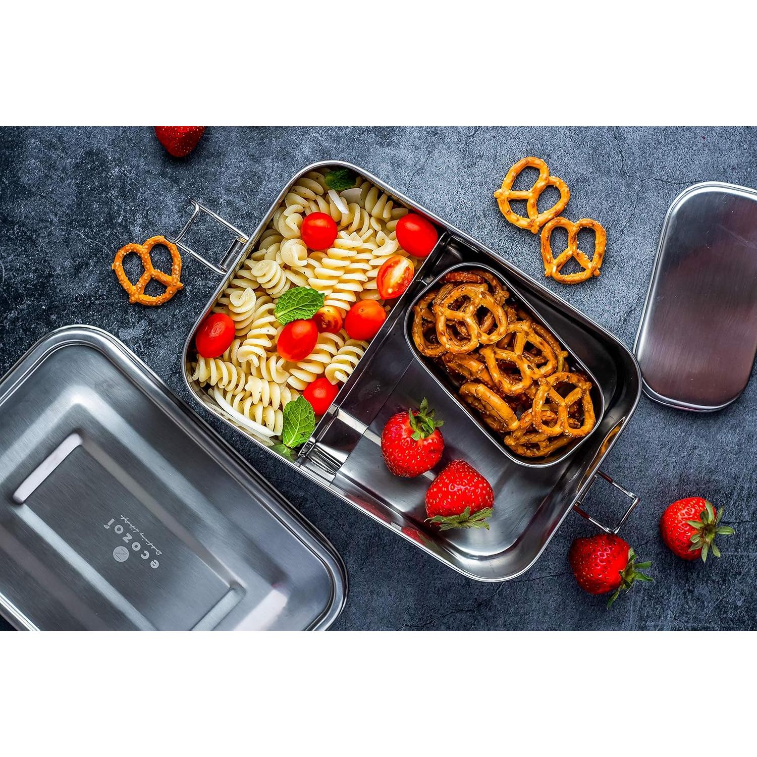 Caja de Almuerzo Ecológica Ecozoi de Acero Inoxidable 1.42L