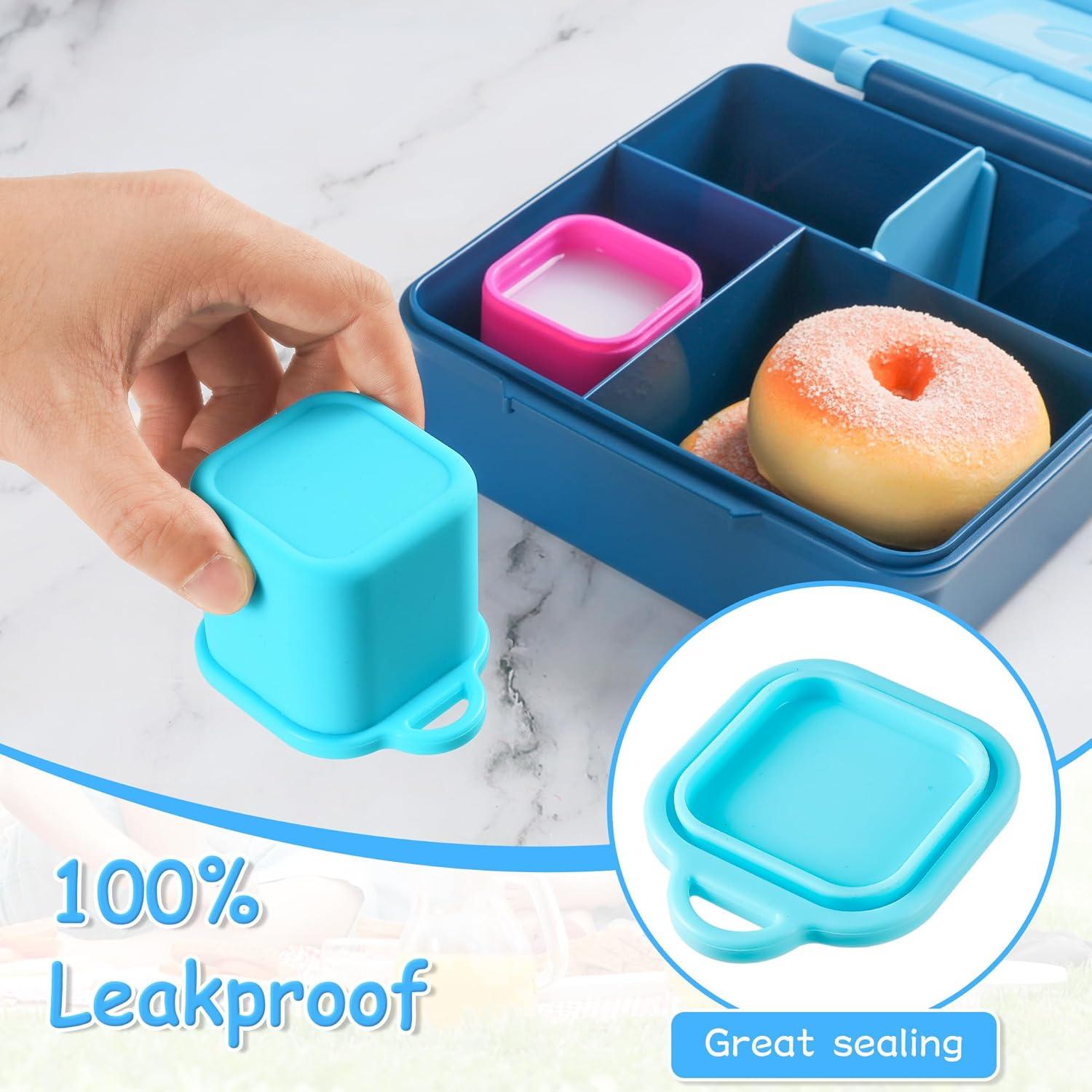 Contenedores de Silicona Ecurfu 2x 128ml a Prueba de Fugas