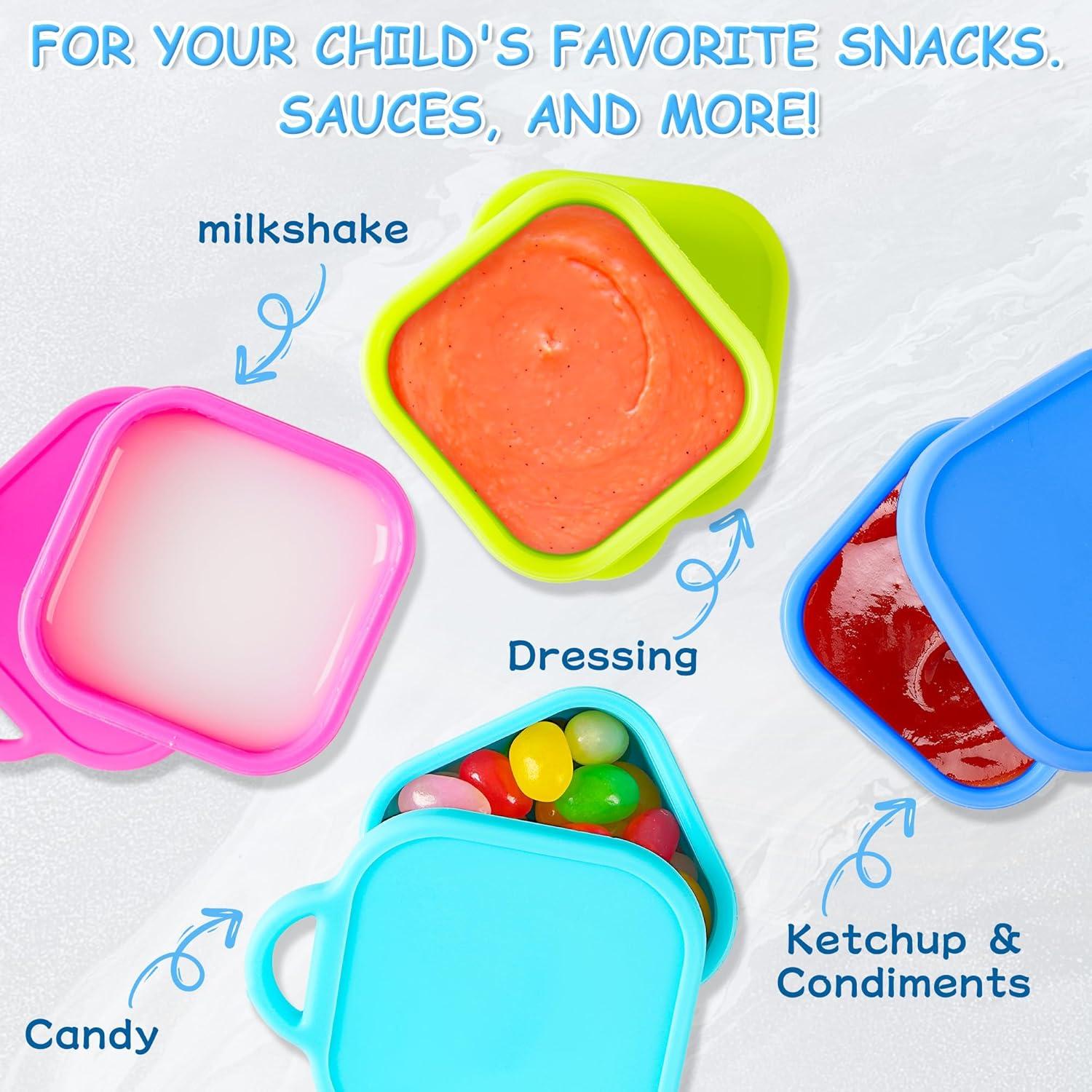 Contenedores de Silicona Ecurfu 2x 128ml a Prueba de Fugas