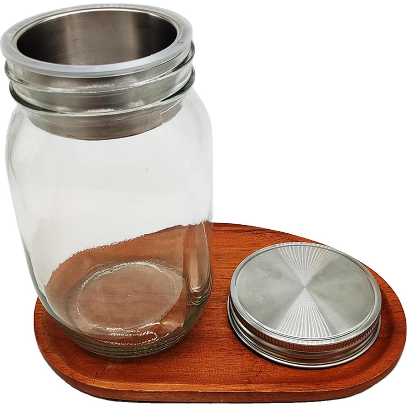 Tazas Divisoras de Ensalada Acero Inoxidable 304 Paquete de 2